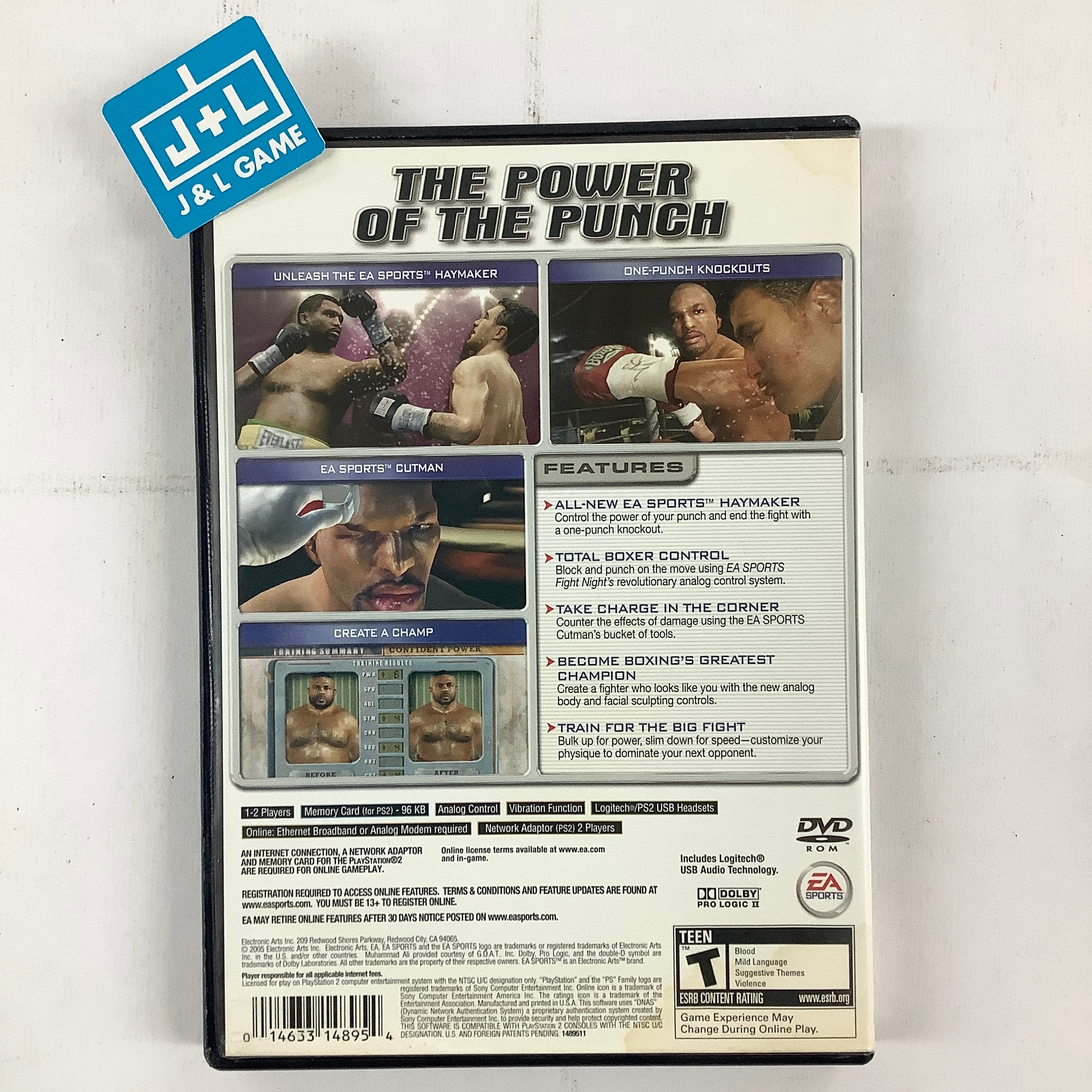 Fight Night Round 2 - (PS2) PlayStation 2 [Pre-Owned] Video Games EA Sports   