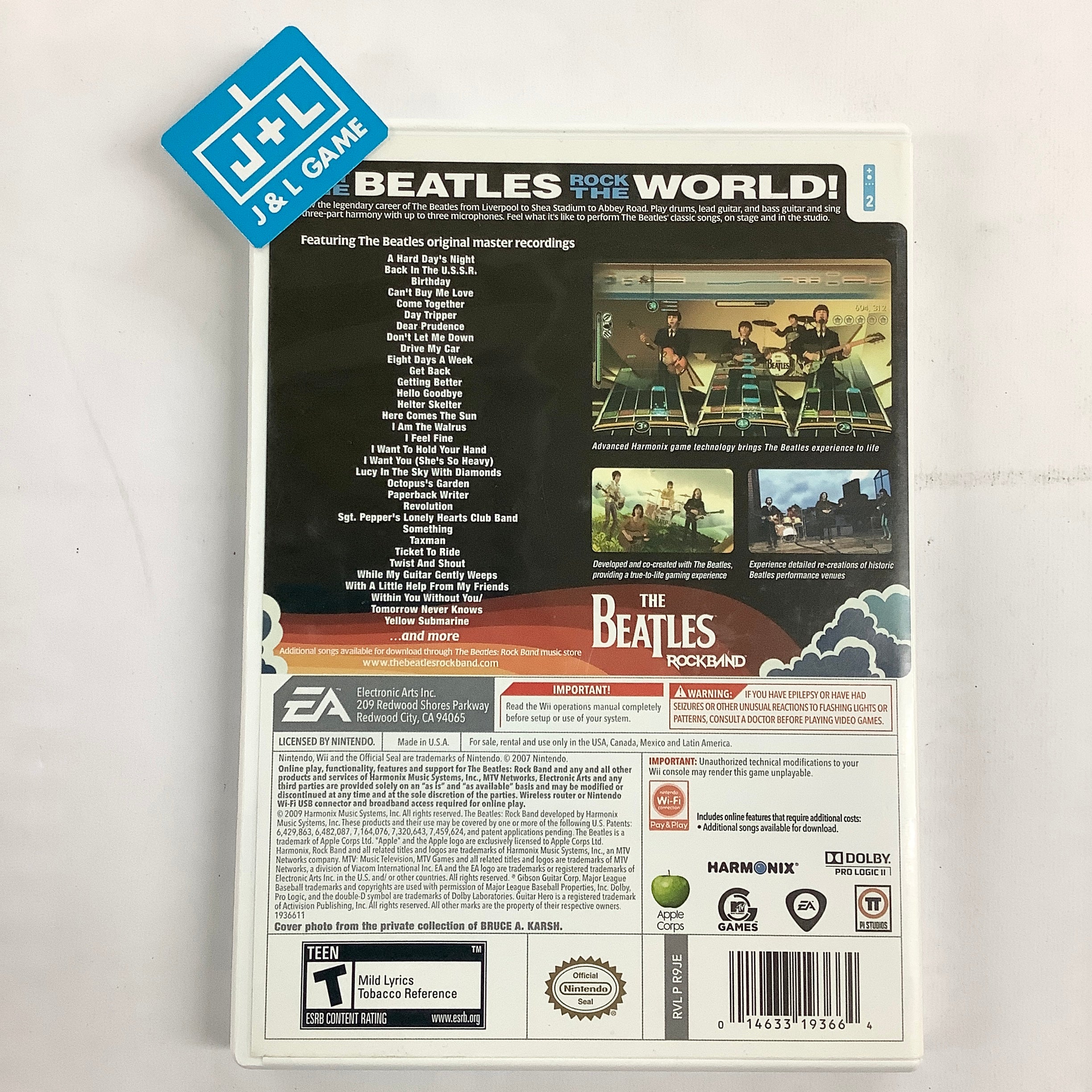 Rock Band: The Beatles - Nintendo Wii [Pre-Owned] Video Games MTV Games   