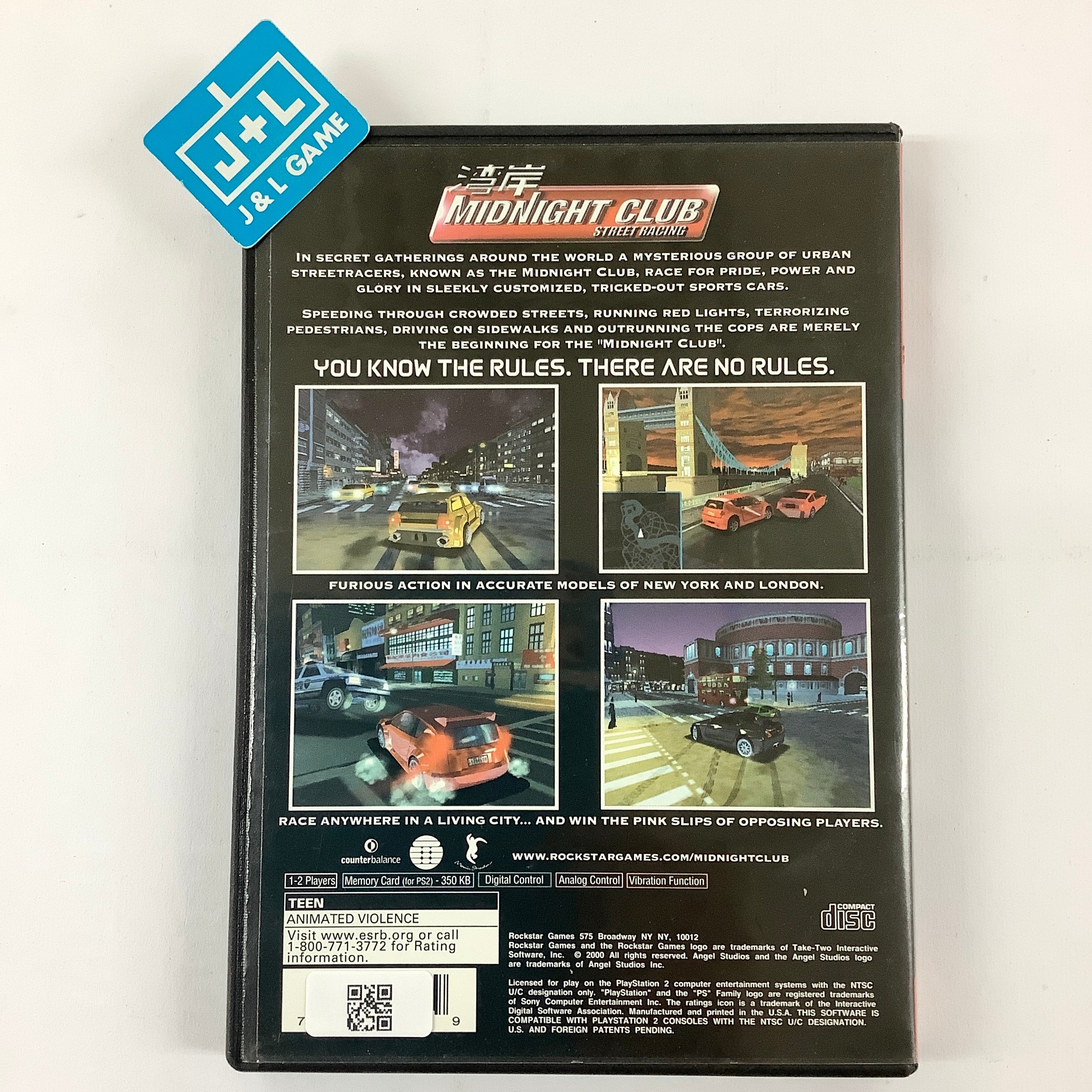 Midnight Club: Street Racing (Greatest Hits) - (PS2) PlayStation 2 [Pre-Owned] Video Games Rockstar Games   