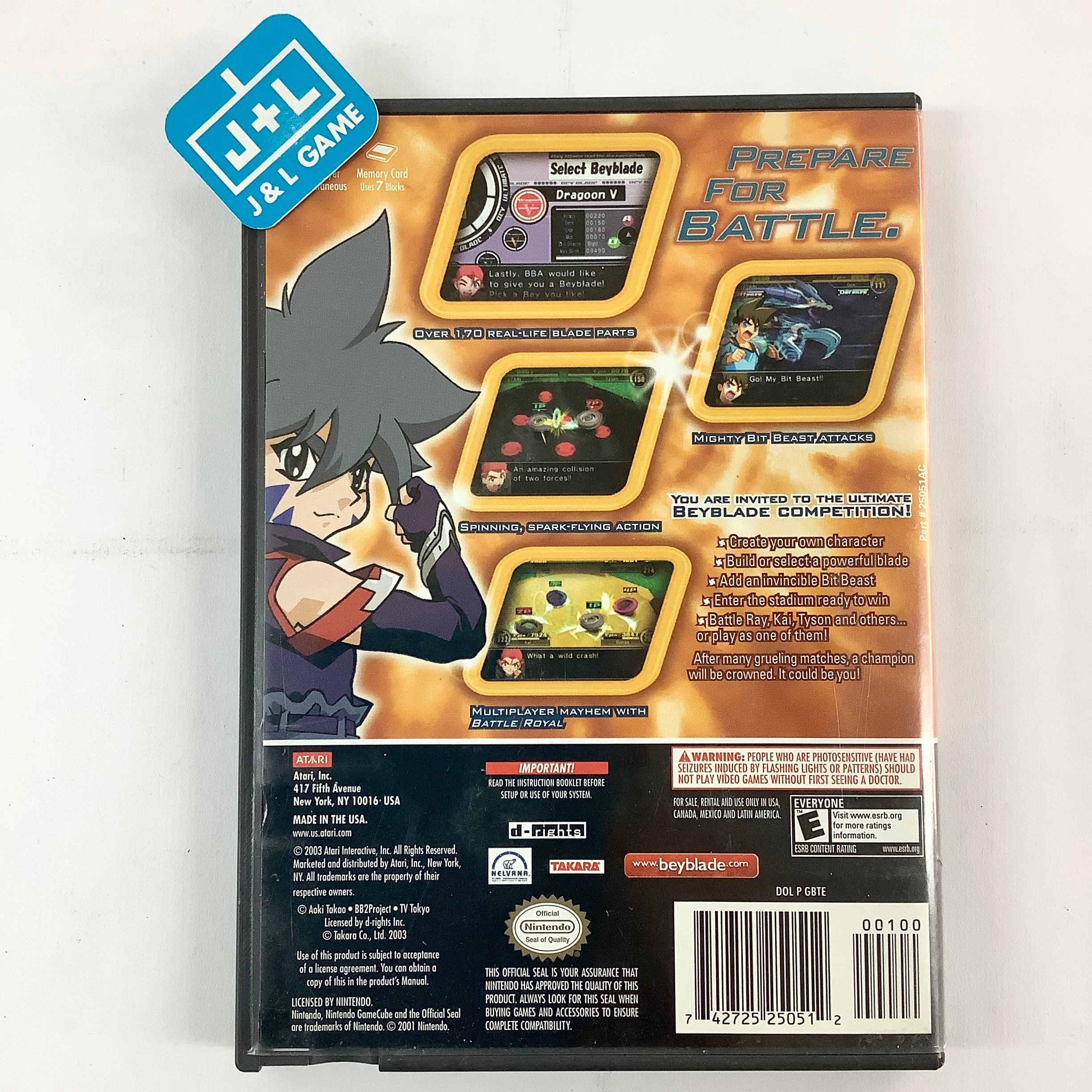 BeyBlade VForce: Super Tournament Battle - (GC) GameCube [Pre-Owned] Video Games Atari SA   