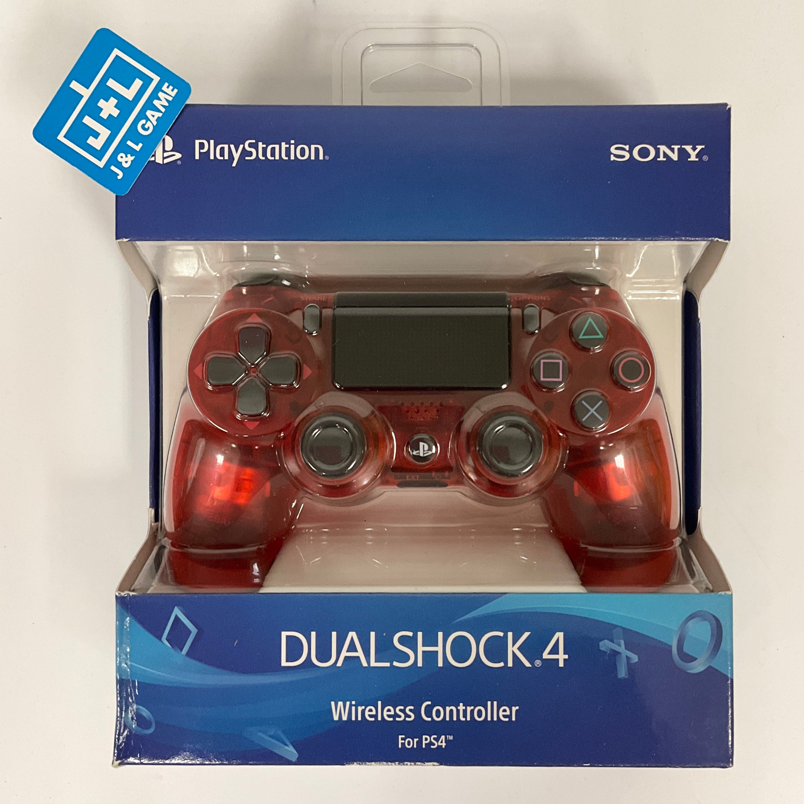 SONY DualShock 4 Wireless Controller (Crystal Red) - (PS4) PlayStation 4 Accessories PlayStation   