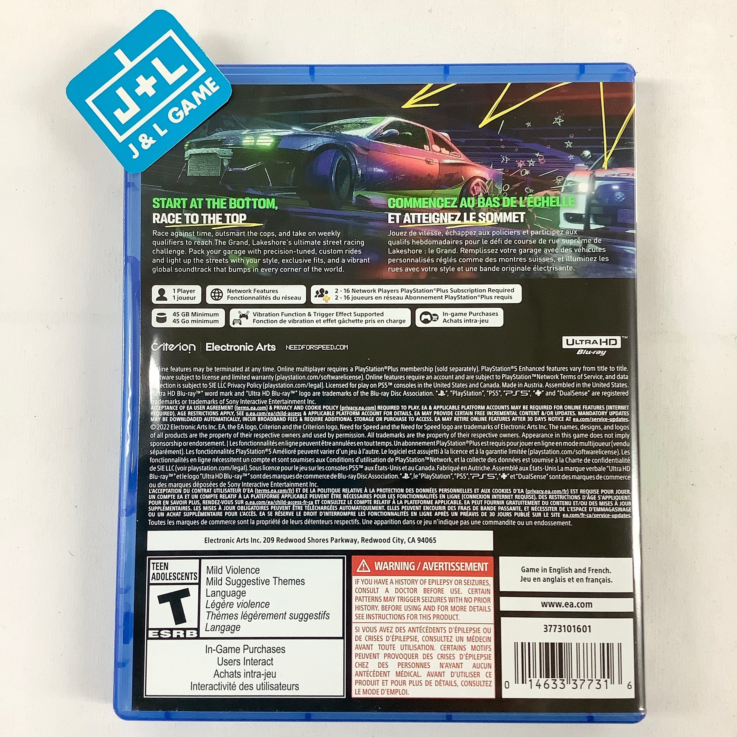 Need for Speed Unbound - (PS5) PlayStation 5 [Pre-Owned] Video Games Electronic Arts   