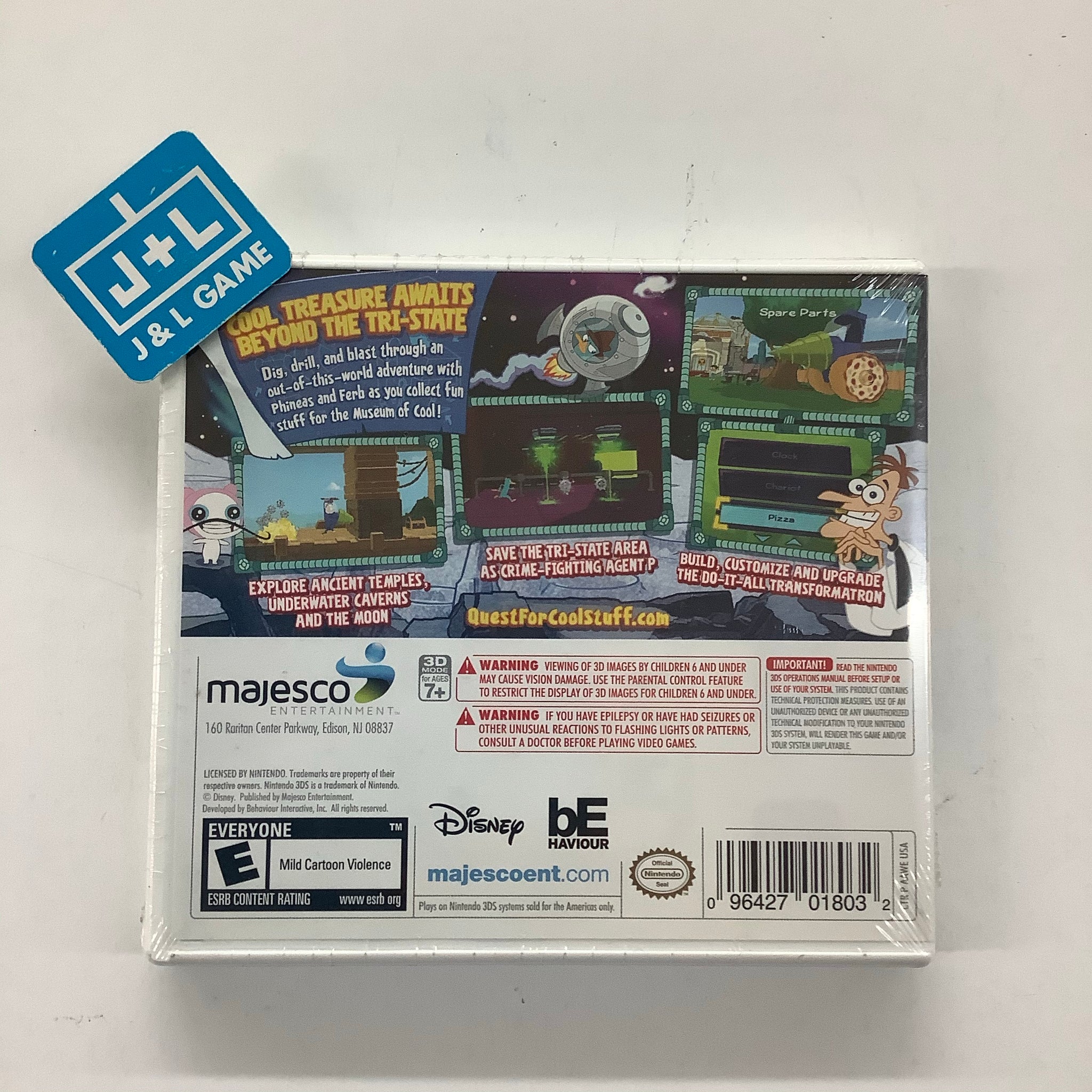Phineas and Ferb Quest for Cool Stuff Nintendo 3DS J&L Video Games