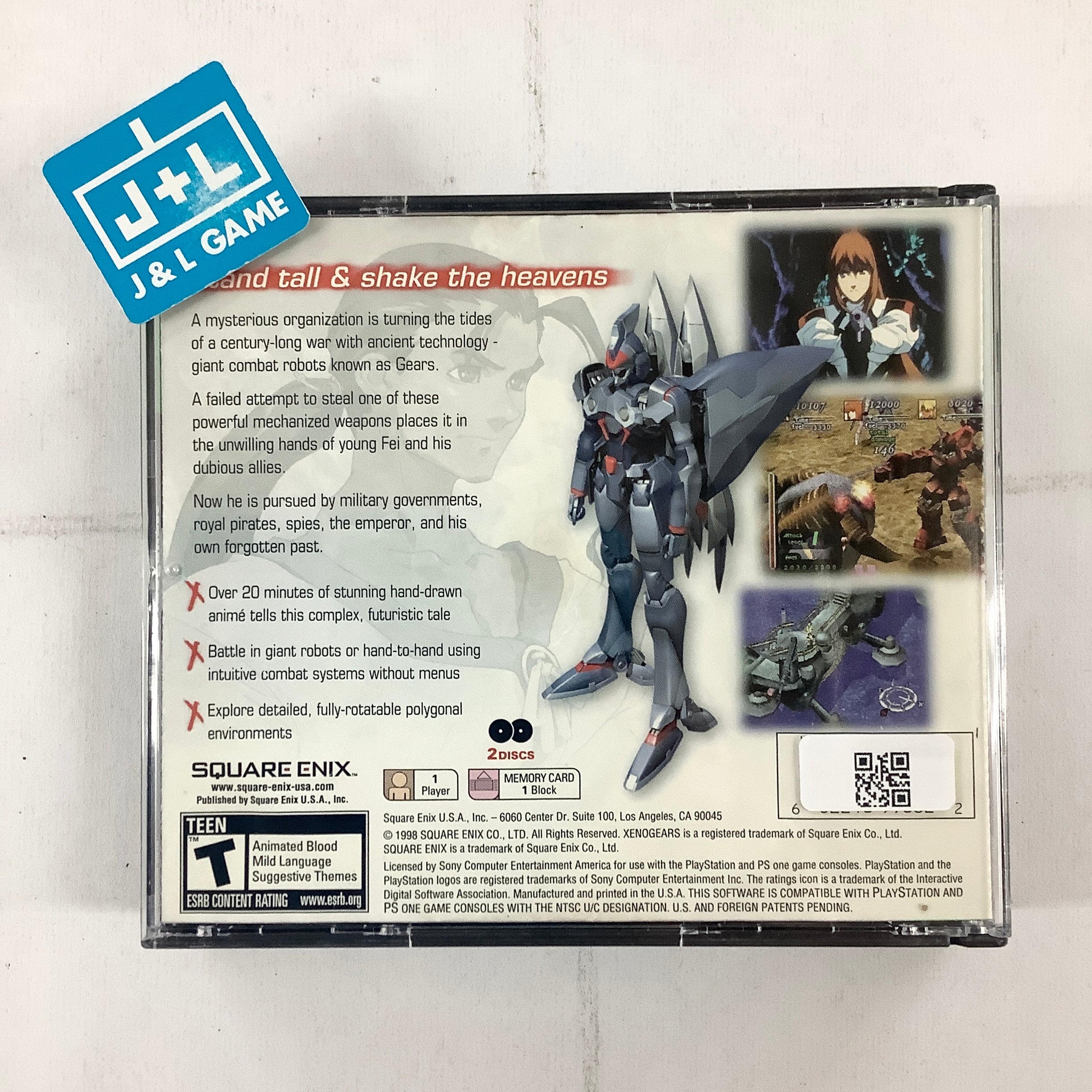 Xenogears (Greatest Hits) - (PS1) PlayStation 1 [Pre-Owned] Video Games SquareSoft   