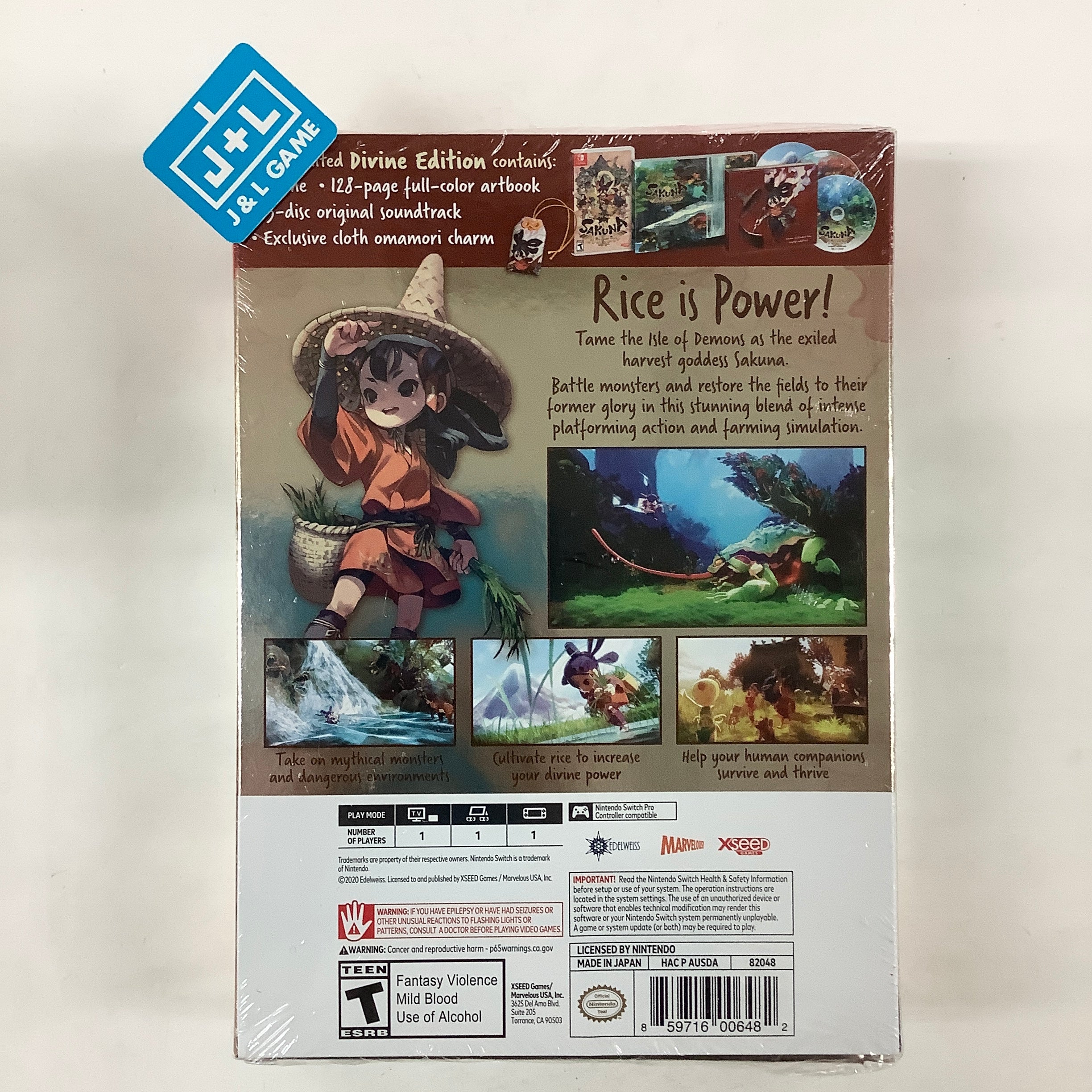 Sakuna Of Rice and Ruin (Divine Edition) - (NSW) Nintendo Switch Video Games Xseed   