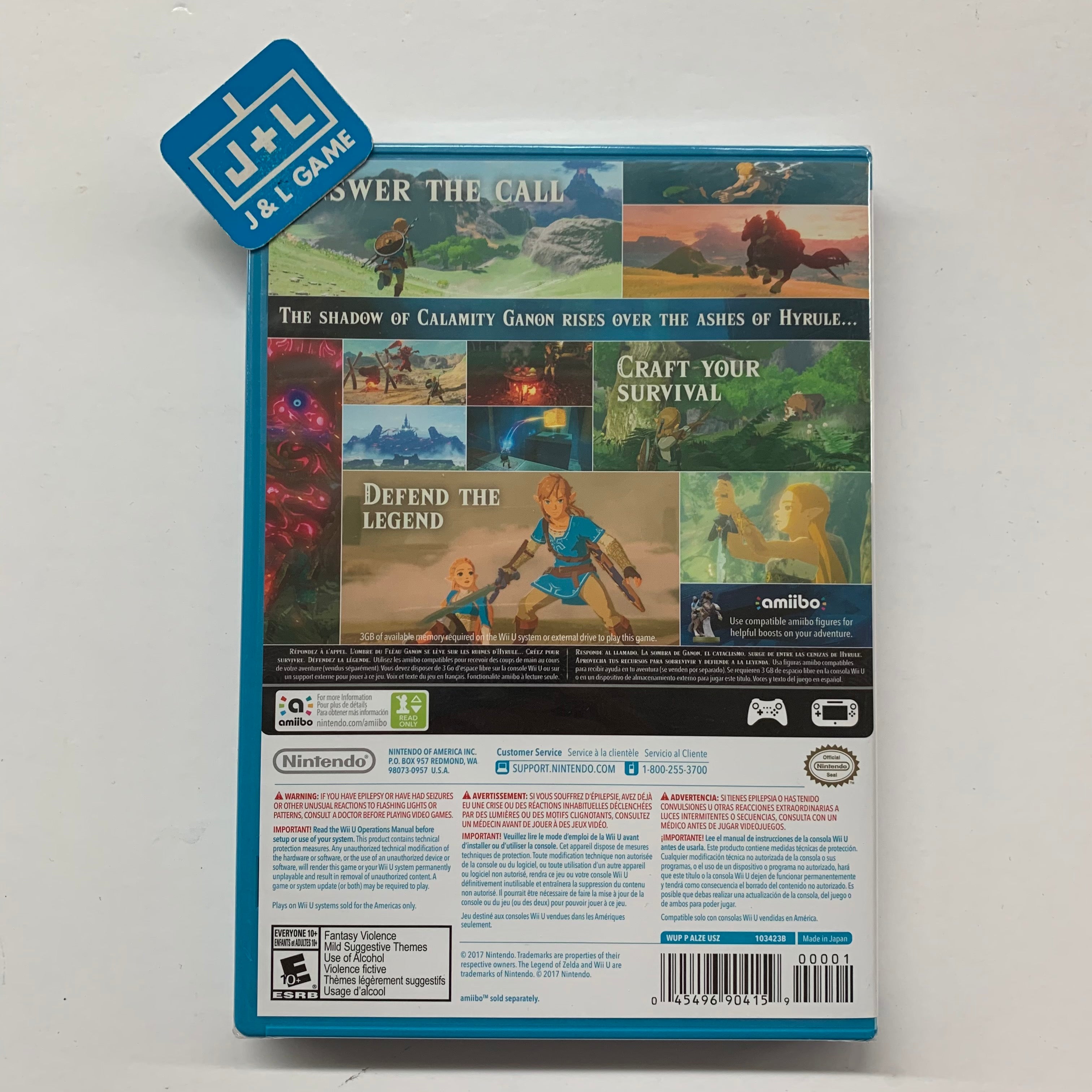 The Legend of Zelda: Breath of the Wild - Nintendo Wii U Video Games Nintendo   