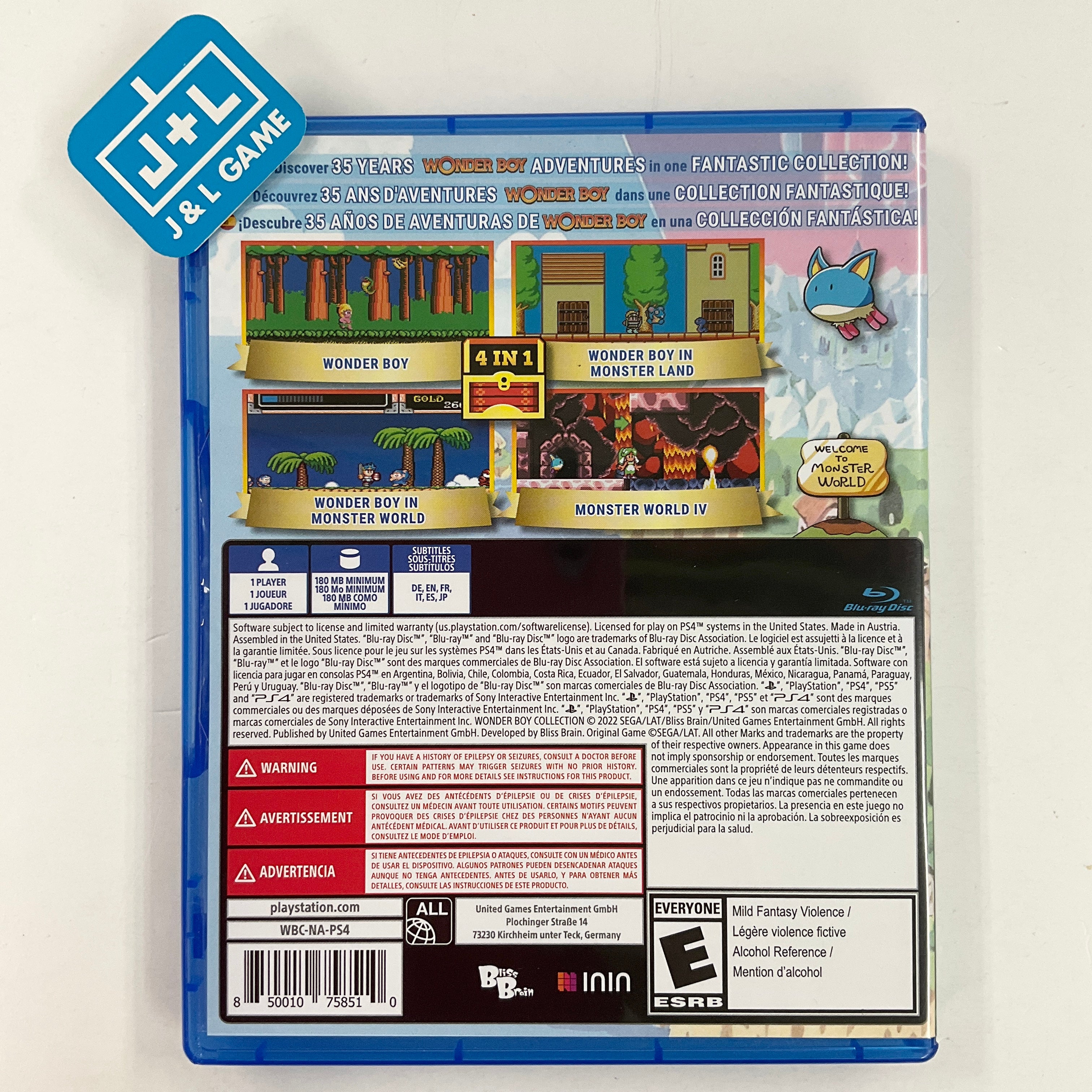 Wonder Boy Collection - (PS4) PlayStation 4 [UNBOXING] Video Games ININ   