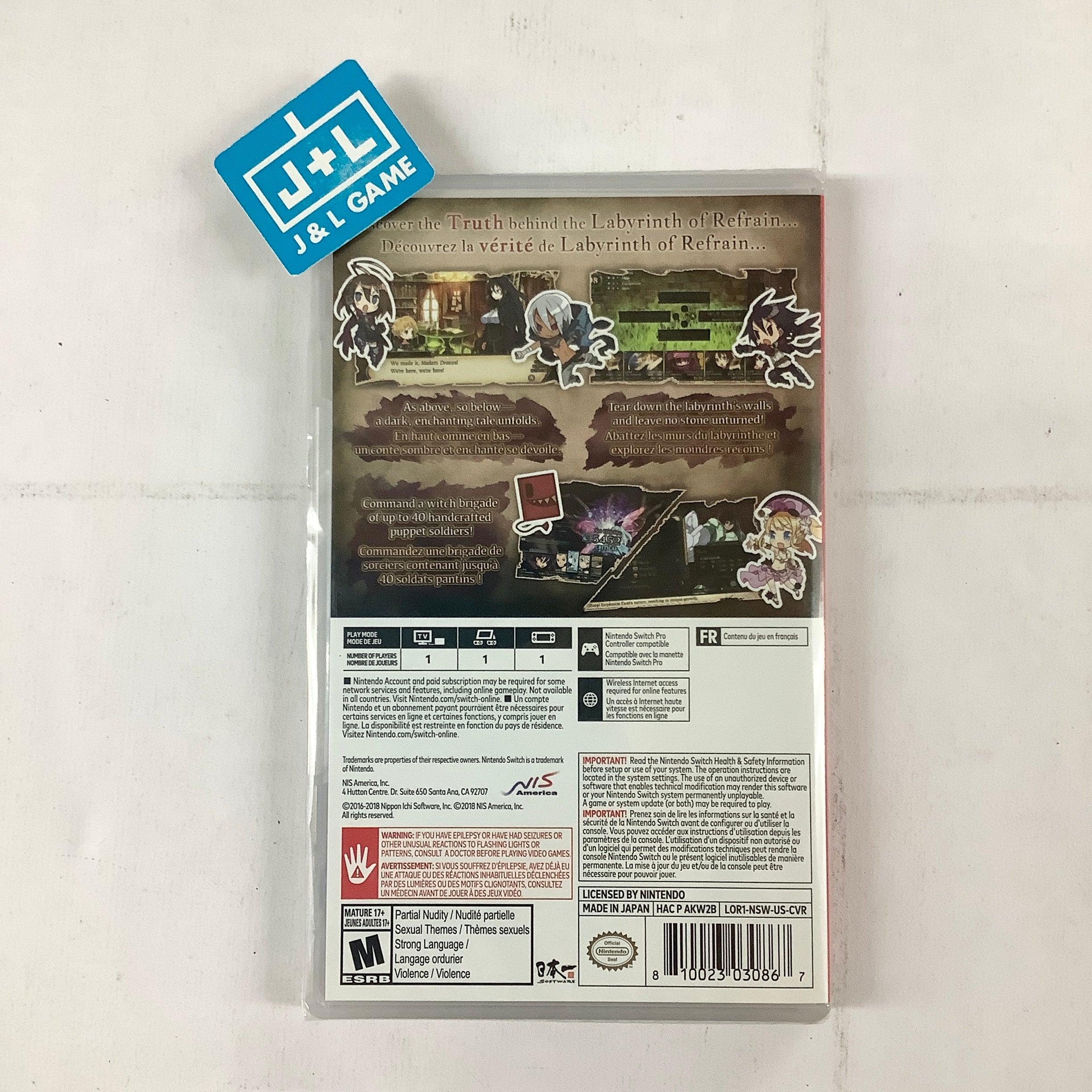 Labyrinth of Refrain: Coven of Dusk - (NSW) Nintendo Switch Video Games NIS America   
