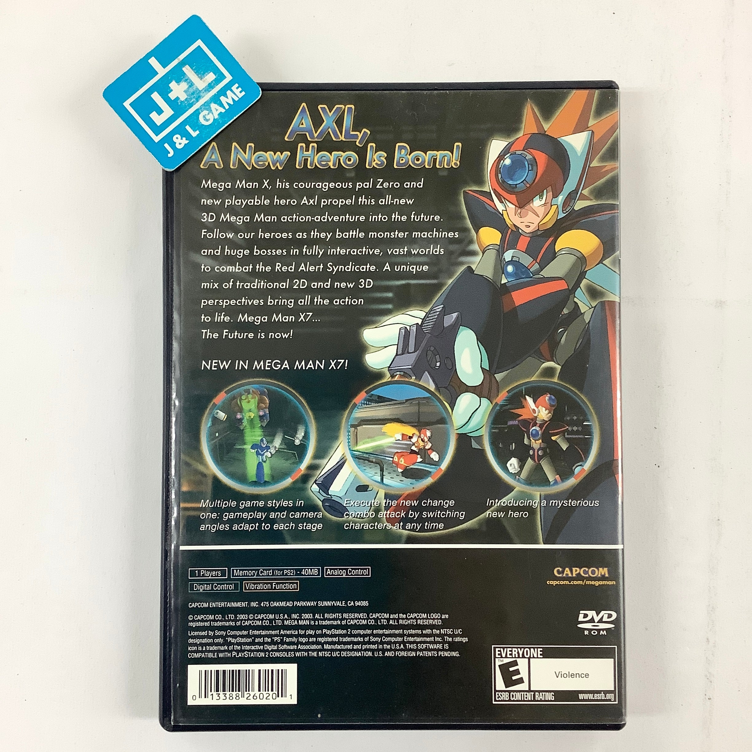 MEGAMAN X7 PROMO Press Book PS2 Playstation 2 Plv Pub MEGAMAN X7 PROMO Press Book PS2 Playstation 2 Plv Pub