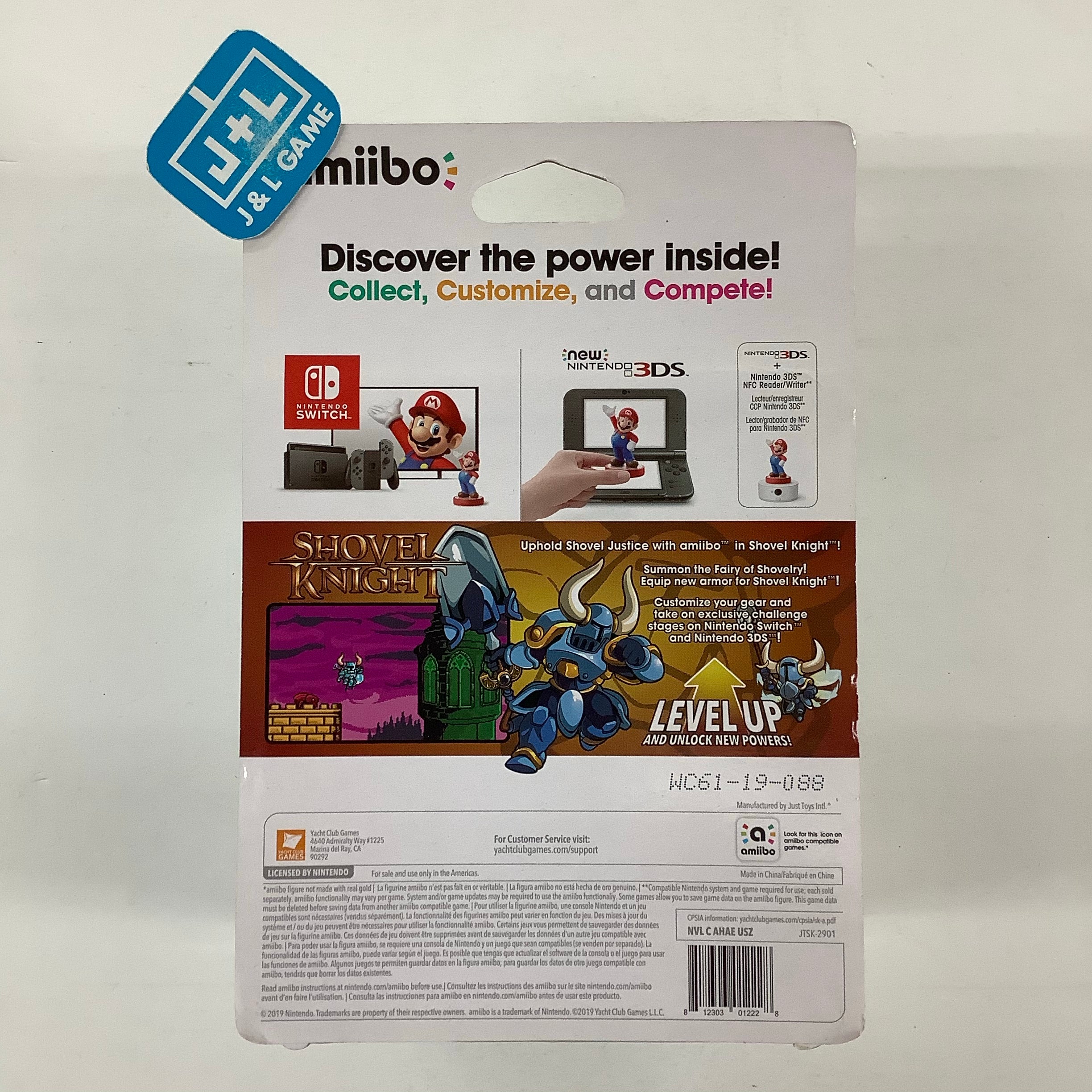 Shovel Knight (Gold Edition) (Shovel Knight) - Nintendo Switch Amiibo Amiibo Yacht Club Games   