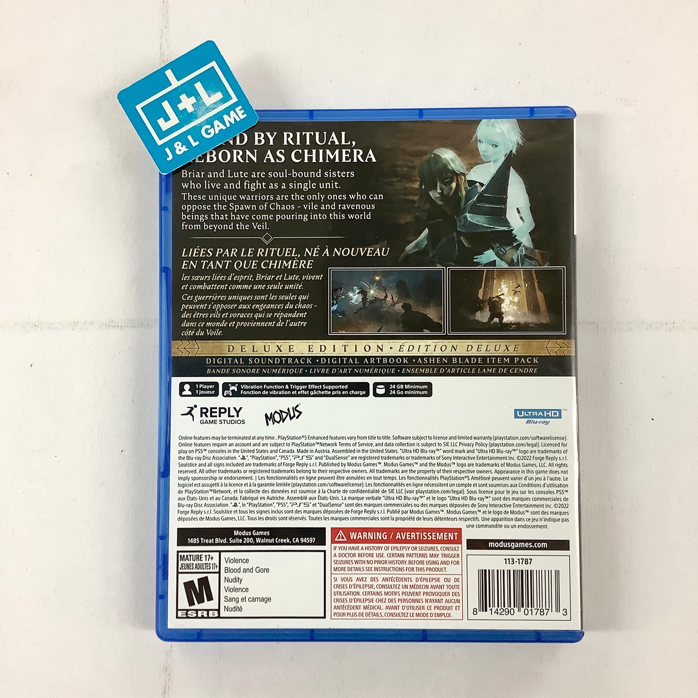 Soulstice: Deluxe Edition - (PS5) PlayStation 5 [Pre-Owned] Video Games Modus   