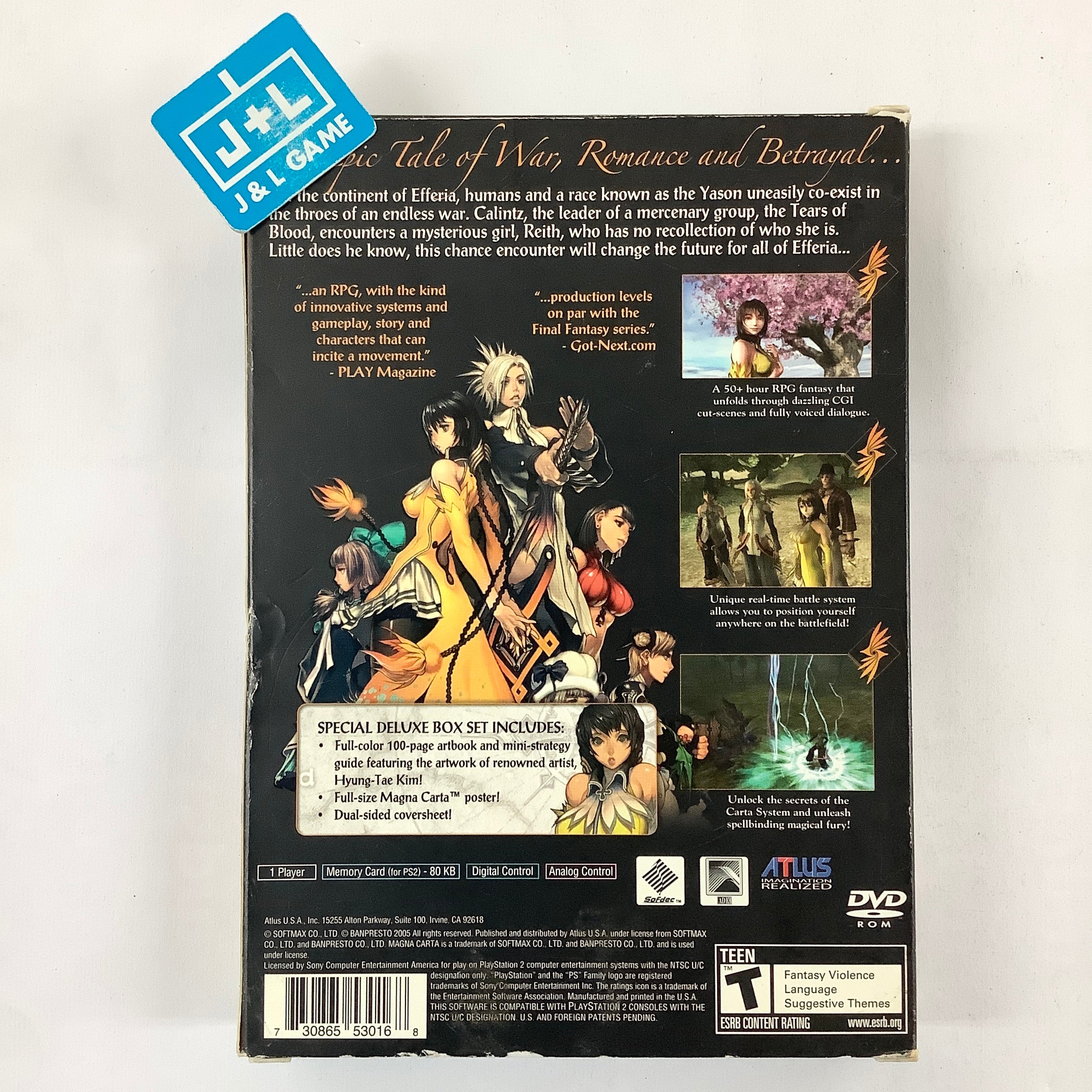 Magna Carta: Tears of Blood Deluxe Box Set - (PS2) PlayStation 2 [Pre-Owned] Video Games Atlus   