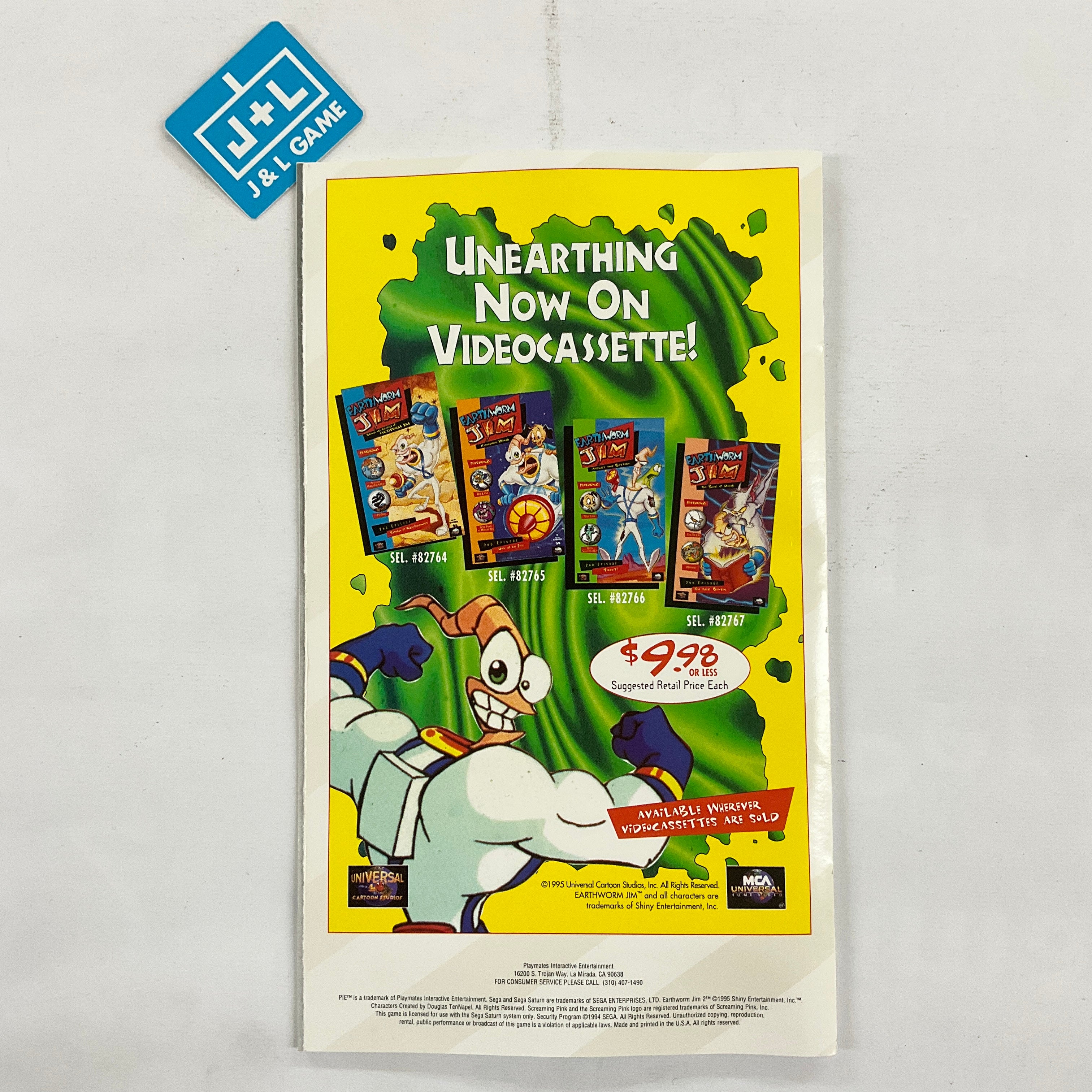 Earthworm Jim 2 - (SS) SEGA Saturn [Pre-Owned] Video Games Playmates   