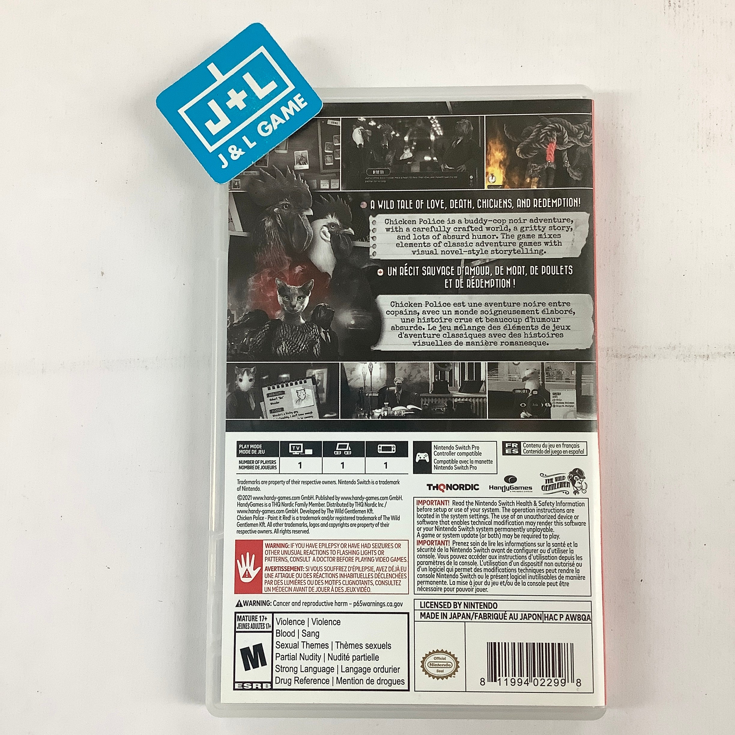 Chicken Police - Paint it RED! - (NSW) Nintendo Switch [Pre-Owned] Video Games Chicken Police   