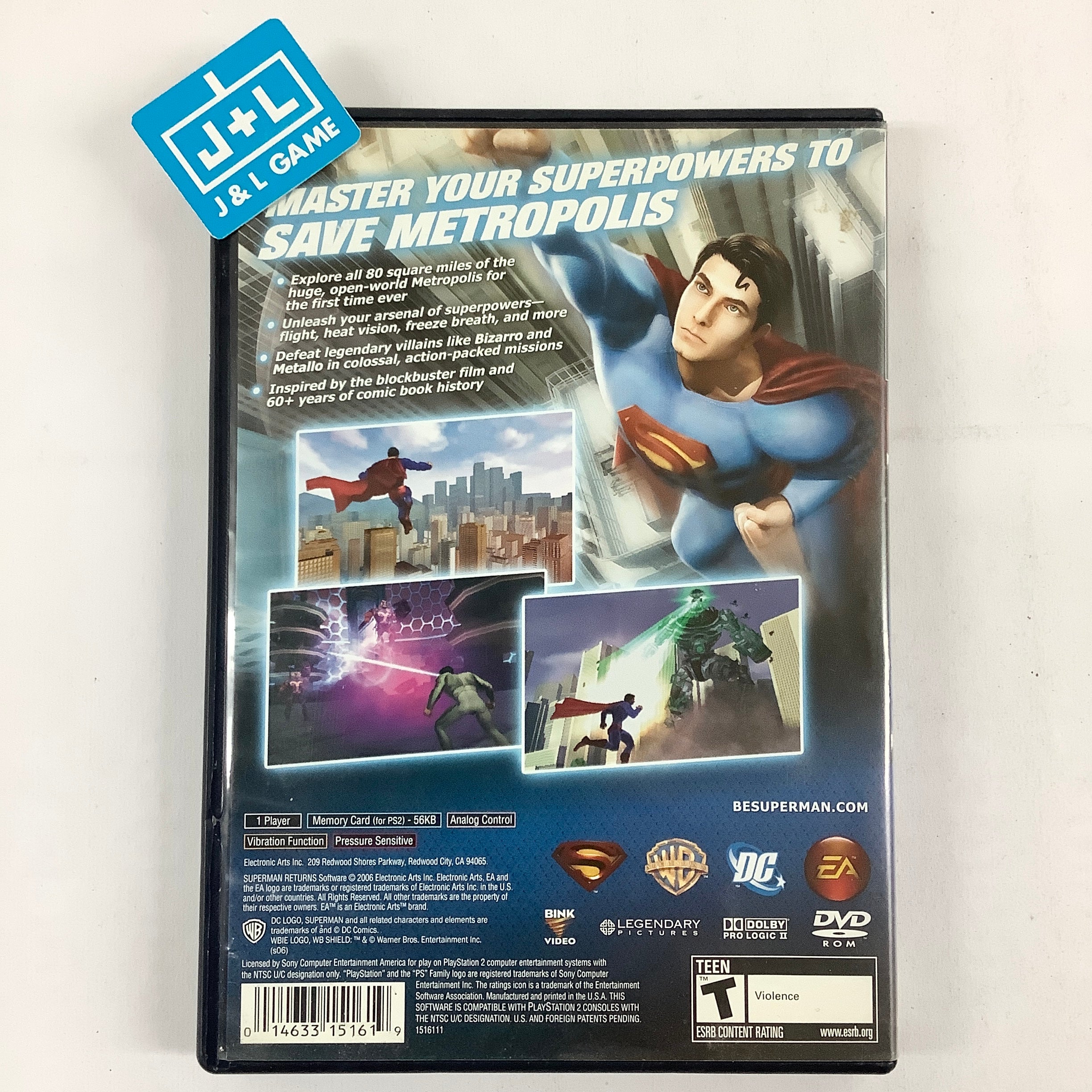 Superman Returns - (PS2) PlayStation 2 [Pre-Owned] Video Games EA Games   