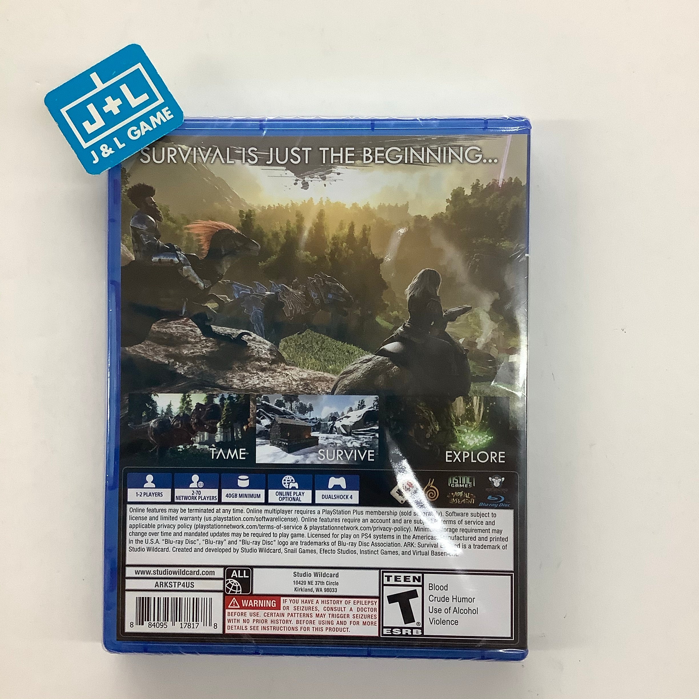 ARK: Survival Evolved - (PS4) PlayStation 4 Video Games Studio Wildcard   