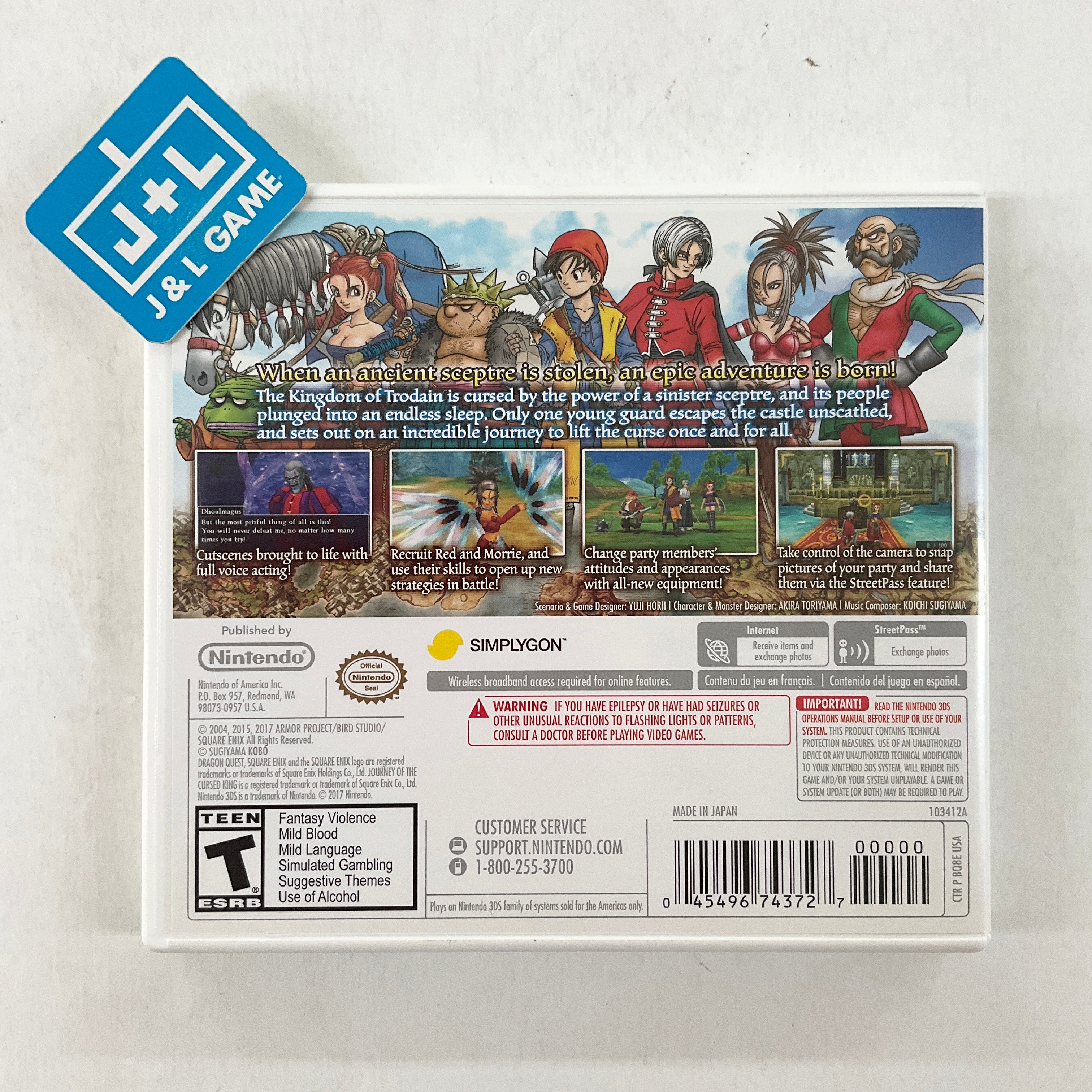 Dragon Quest VIII: Journey of the Cursed King - Nintendo 3DS [Pre-Owned] Video Games Nintendo   
