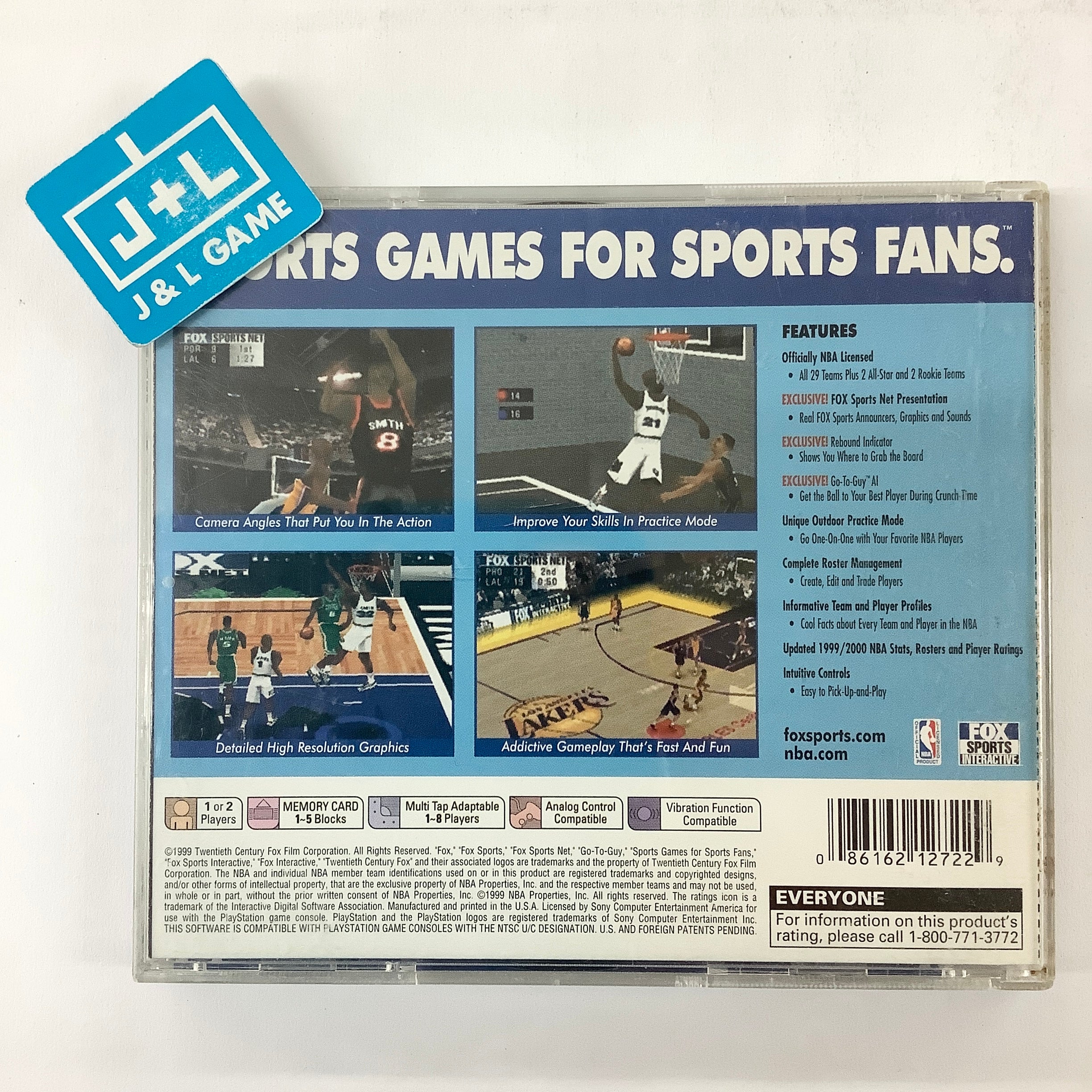 NBA Basketball 2000 - (PS1) PlayStation 1 [Pre-Owned] Video Games Fox Interactive   