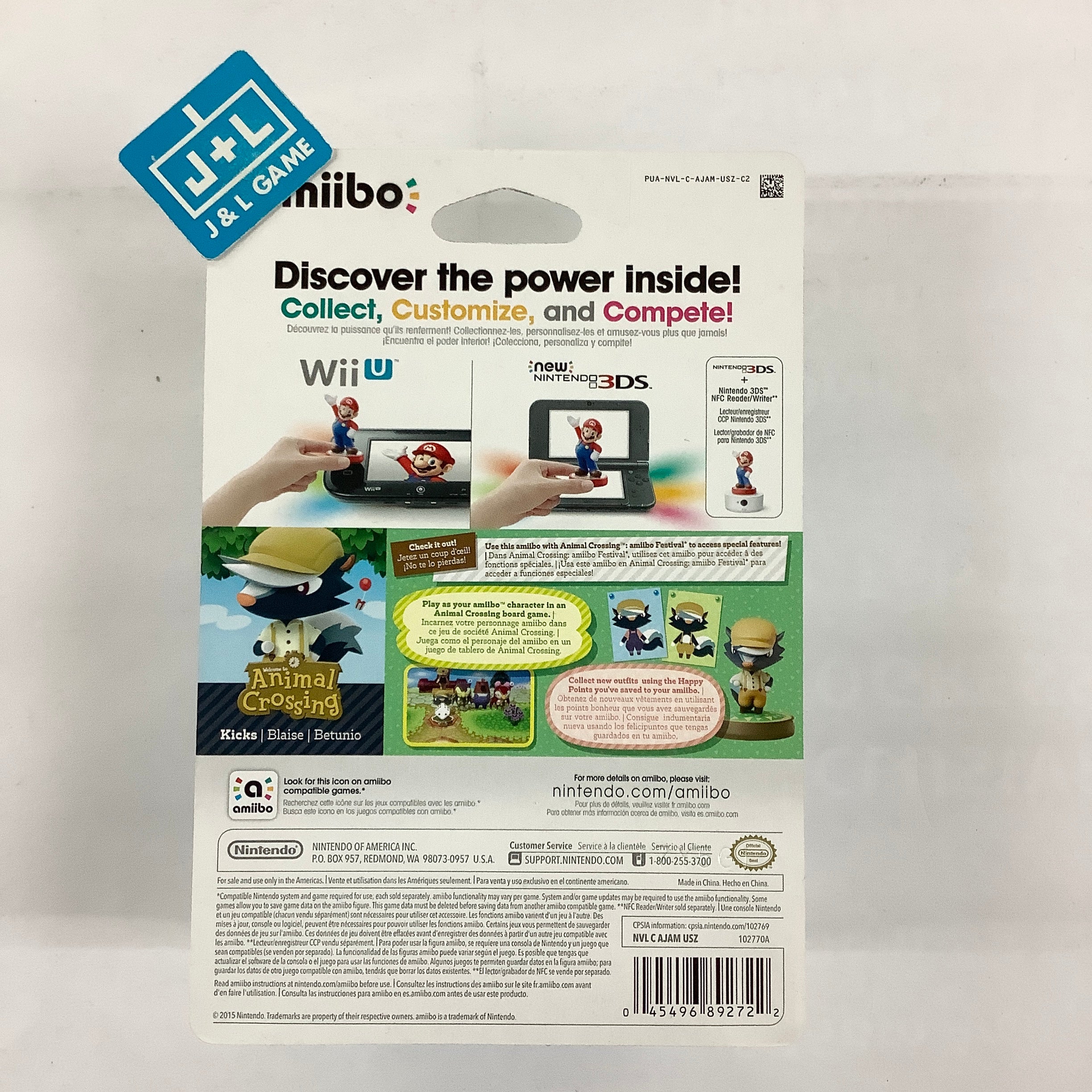 Kicks (Animal Crossing series) - Nintendo WiiU Amiibo Amiibo Nintendo   