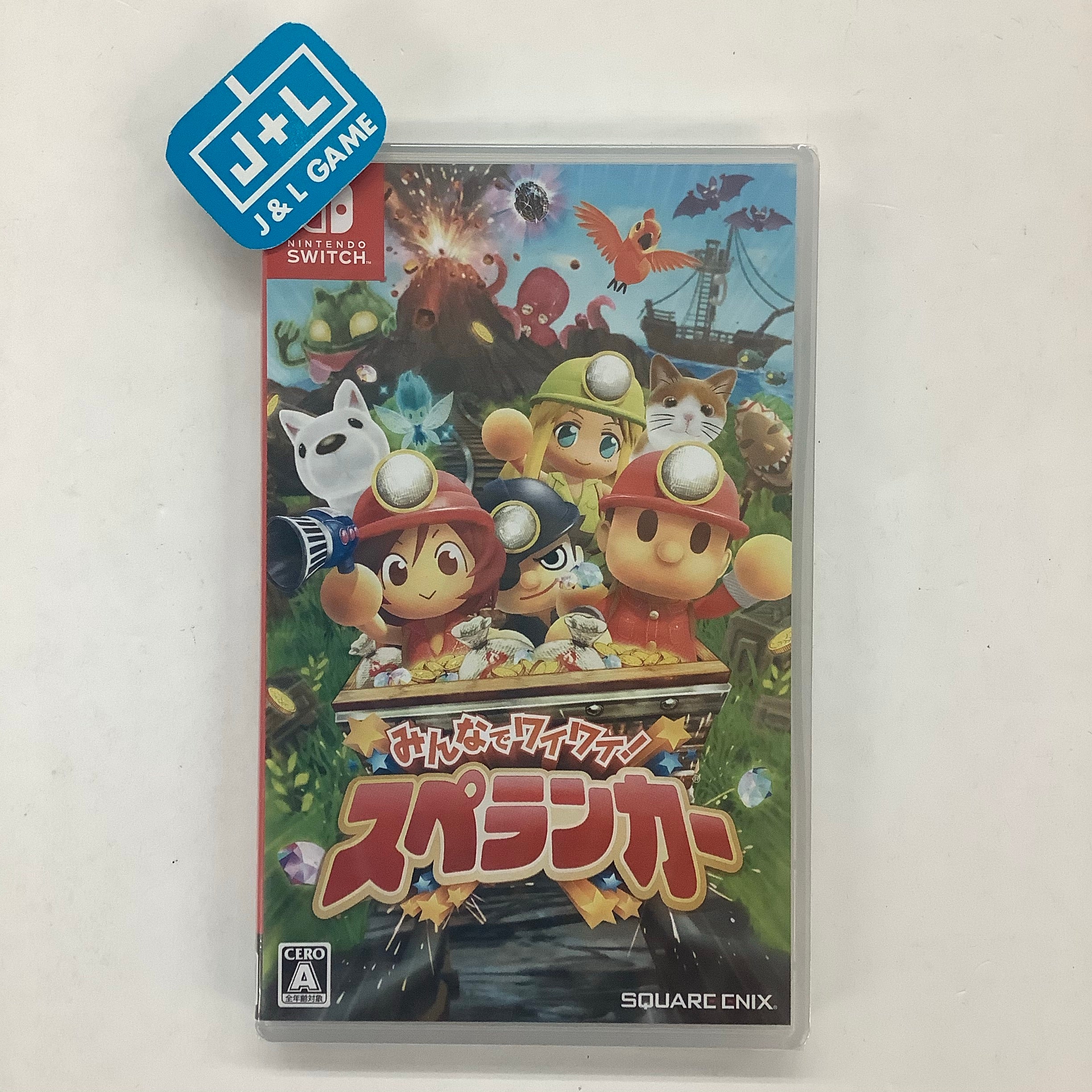 Minna de Wai Wai! Spelunker - (NSW) Nintendo Switch (Japanese Import) Video Games Square Enix   