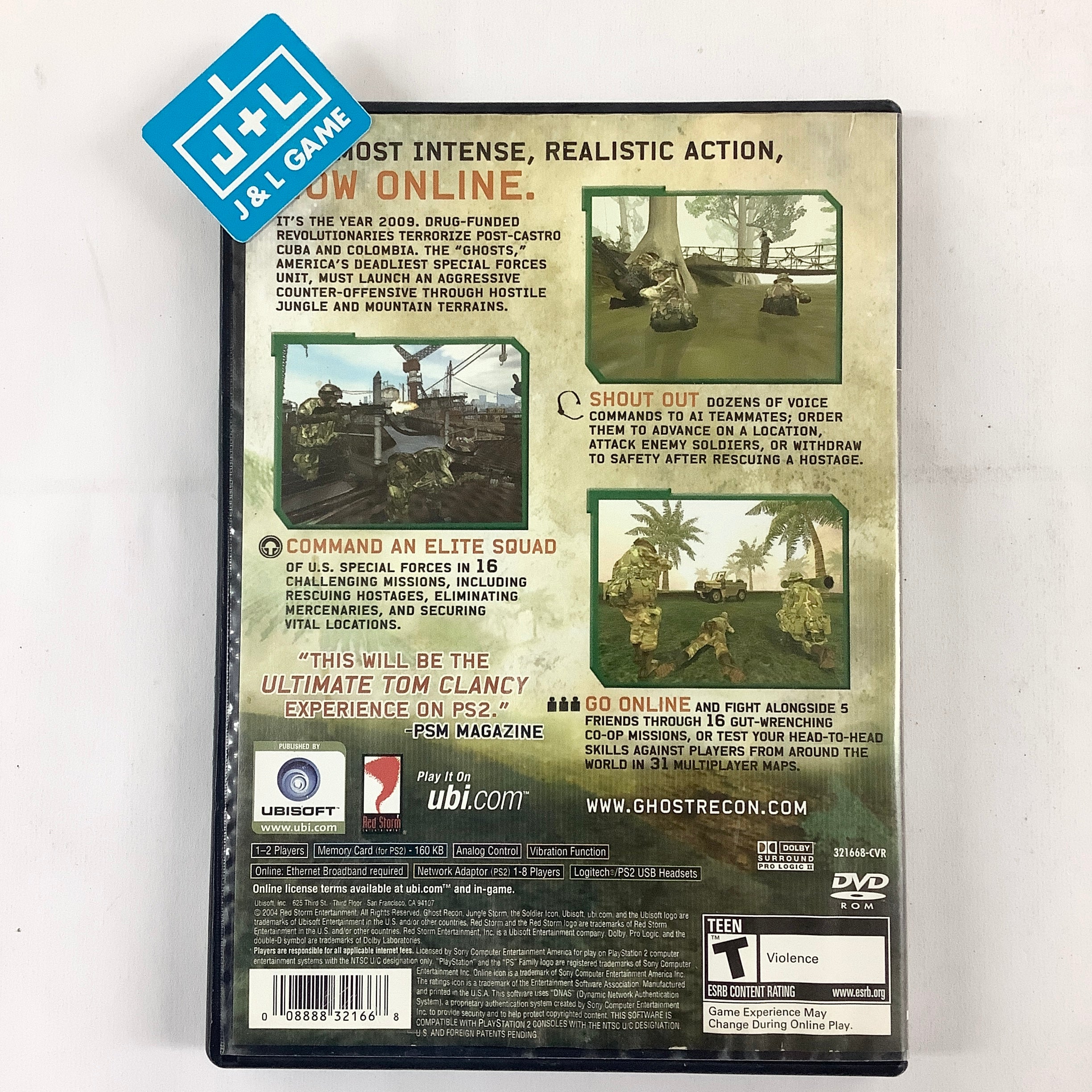 Tom Clancy's Ghost Recon: Jungle Storm - (PS2) PlayStation 2 [Pre-Owned] Video Games Ubisoft   