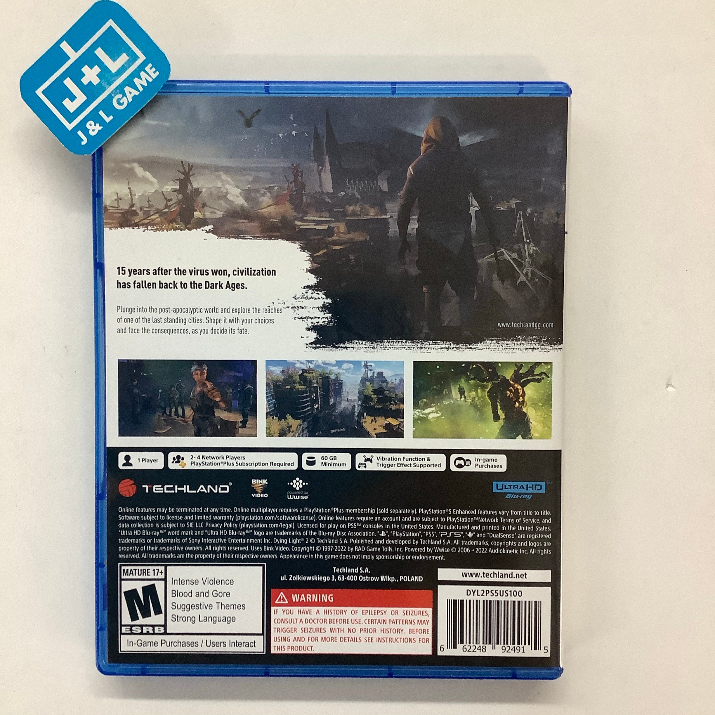 Dying Light 2: Stay Human - (PS5) PlayStation 5 [UNBOXING] Video Games Square Enix   