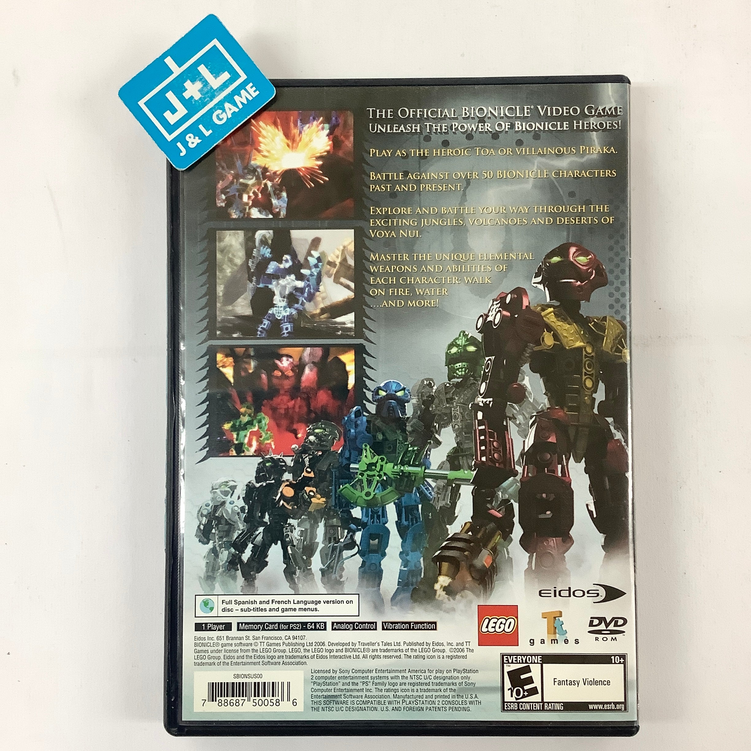 Bionicle Heroes - (PS2) PlayStation 2 [Pre-Owned] Video Games Eidos Interactive   