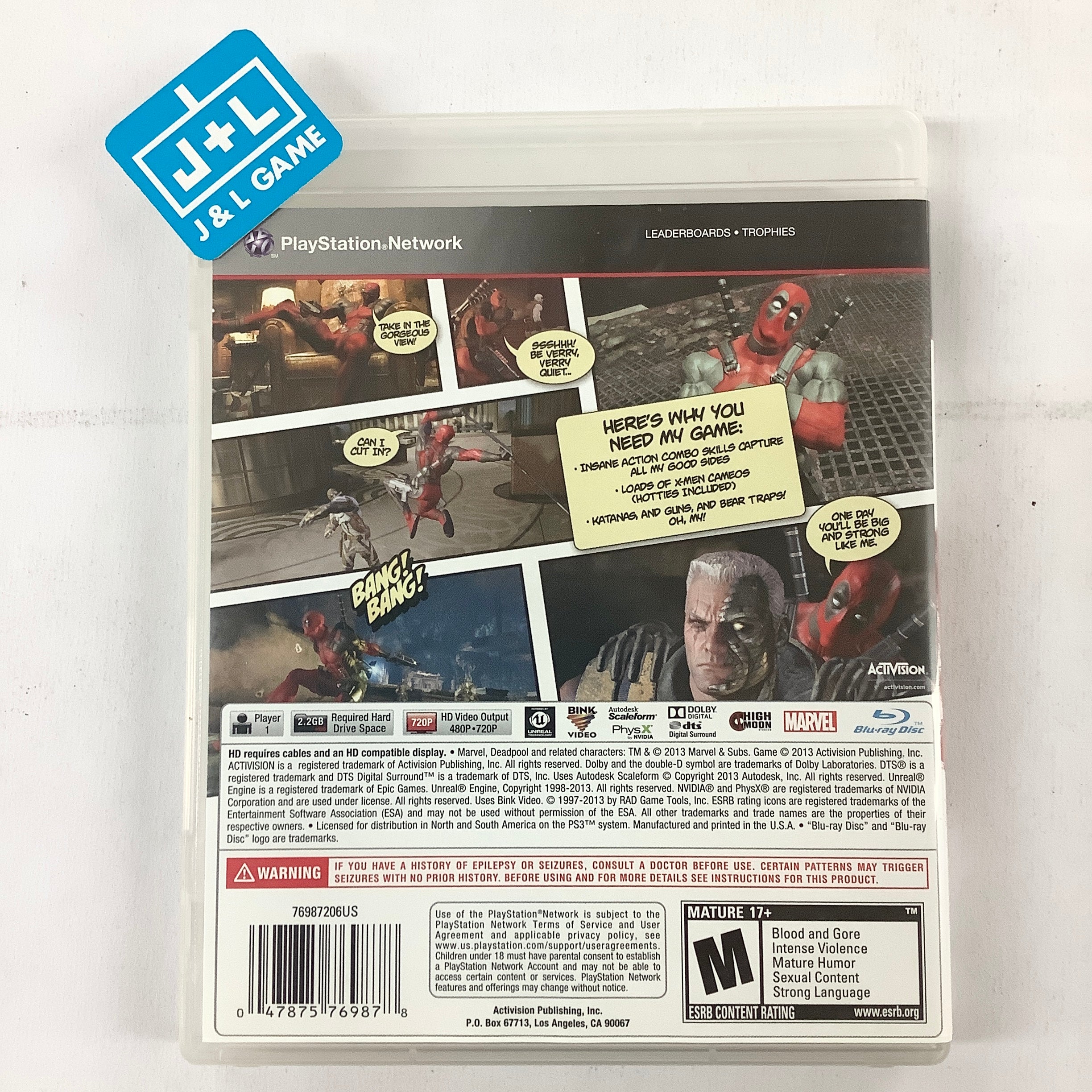Deadpool - (PS3) PlayStation 3 [Pre-Owned] Video Games Activision   