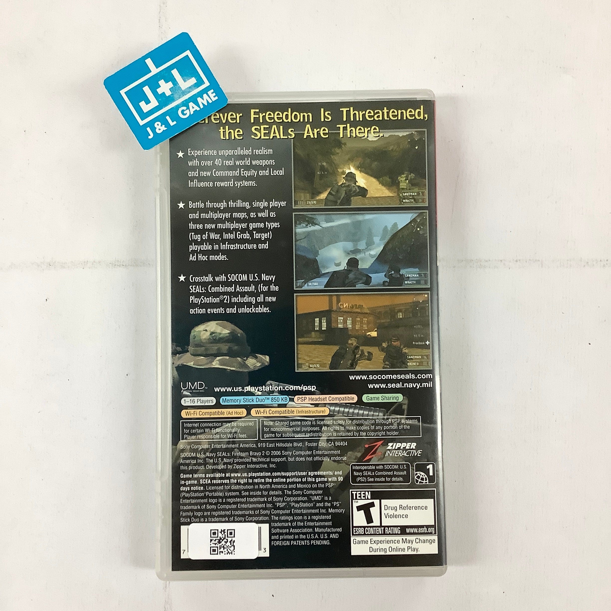 SOCOM: U.S. Navy SEALs Fireteam Bravo 2 (Greatest Hits) - Sony PSP [Pre-Owned] Video Games SCEA   