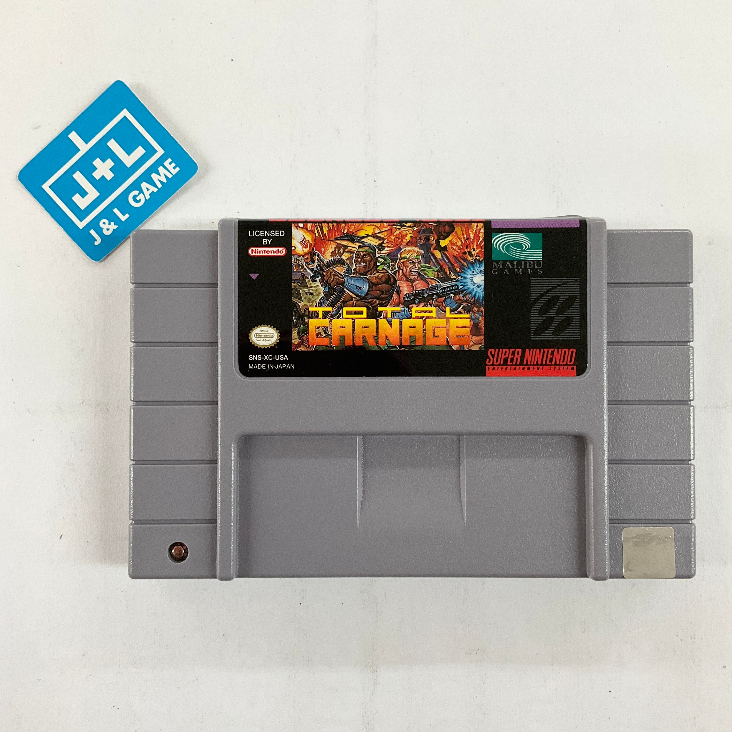 Total Carnage - (SNES) Super Nintendo [Pre-Owned] Video Games Malibu   