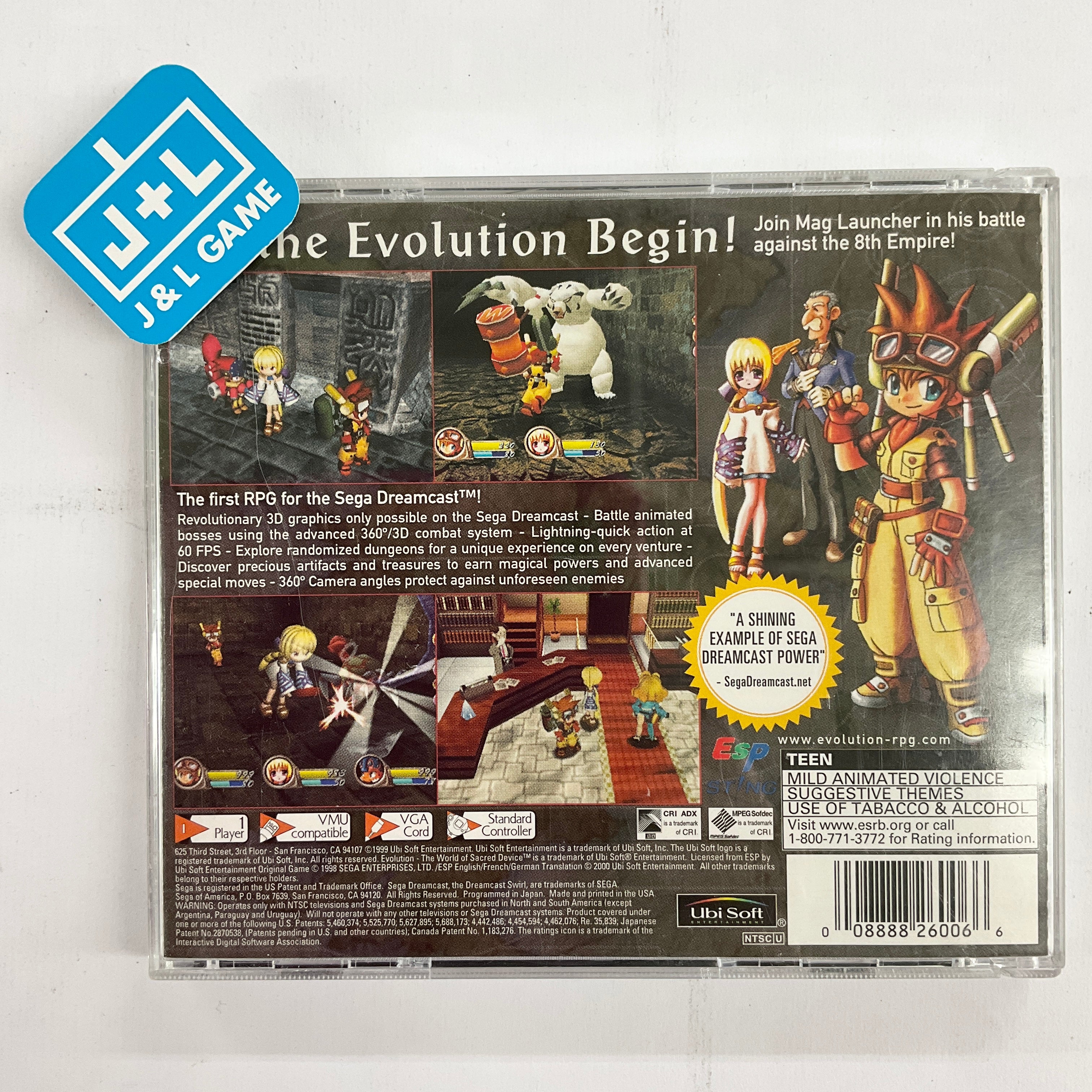 Evolution: The World of Sacred Device - (DC) SEGA Dreamcast [Pre-Owned] Video Games Ubisoft   