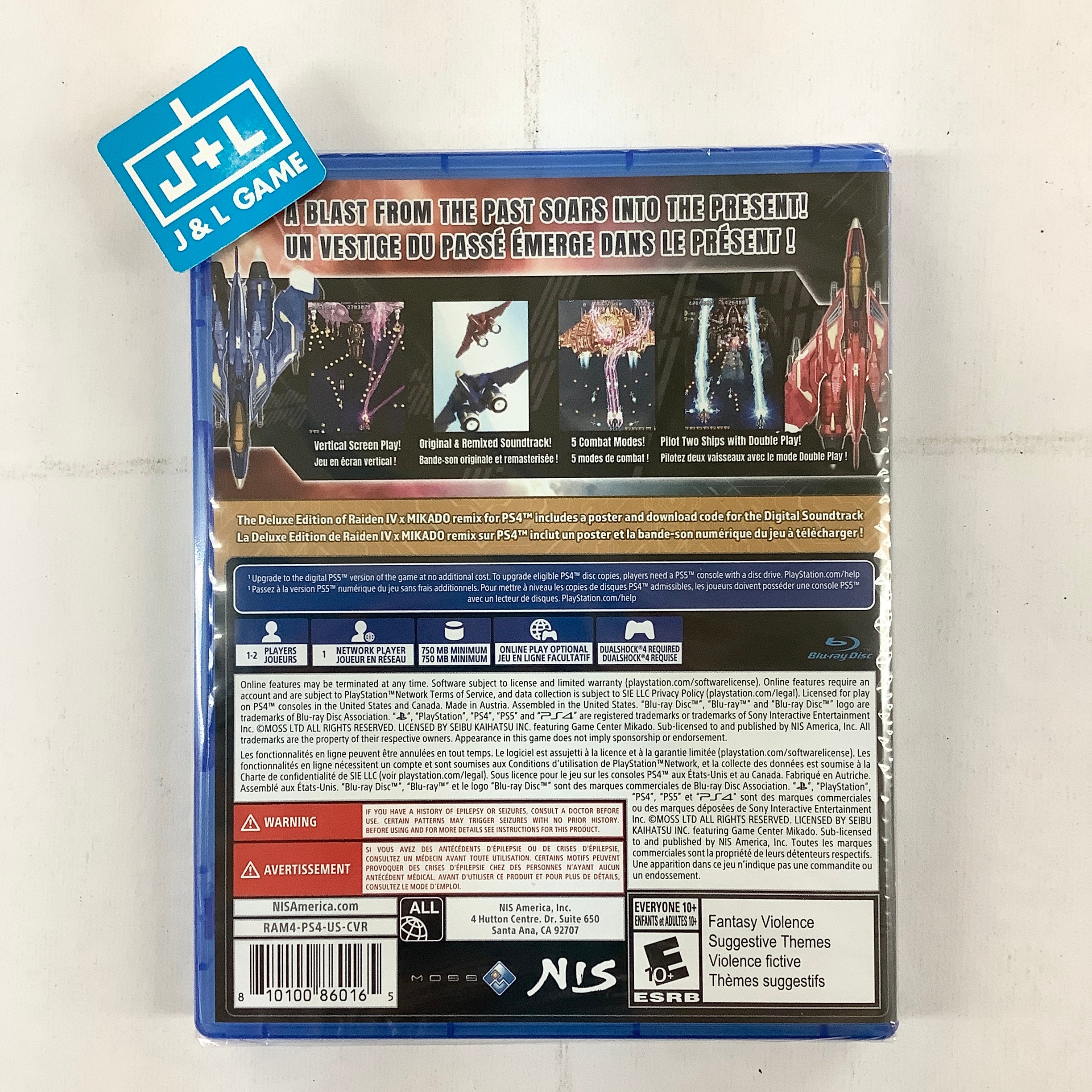 Raiden IV x MIKADO remix: Deluxe Edition - (PS4) PlayStation 4 Video Games NIS America   
