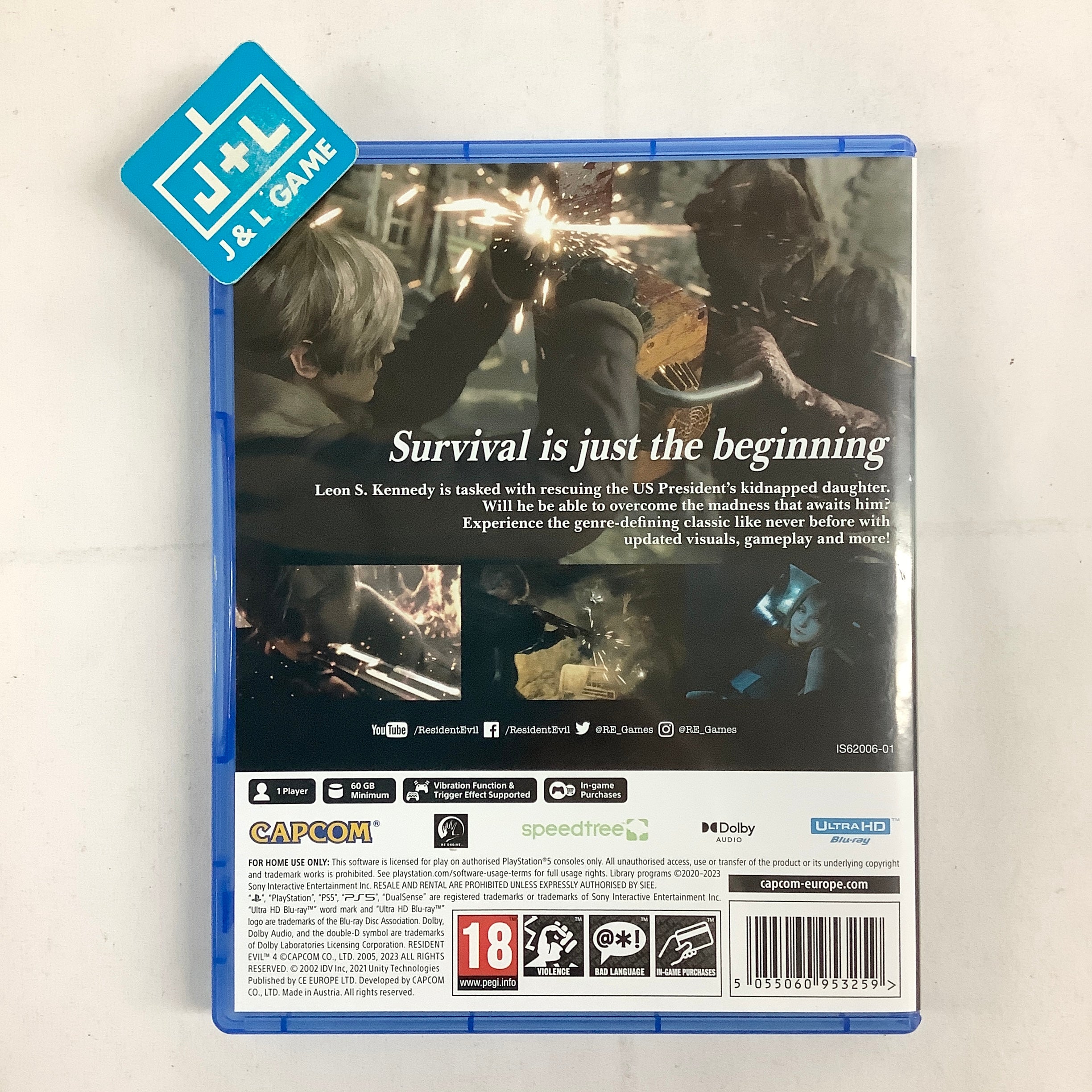 Resident Evil 4 - (PS5) PlayStation 5 [Pre-Owned] (European Import) Video Games Capcom   