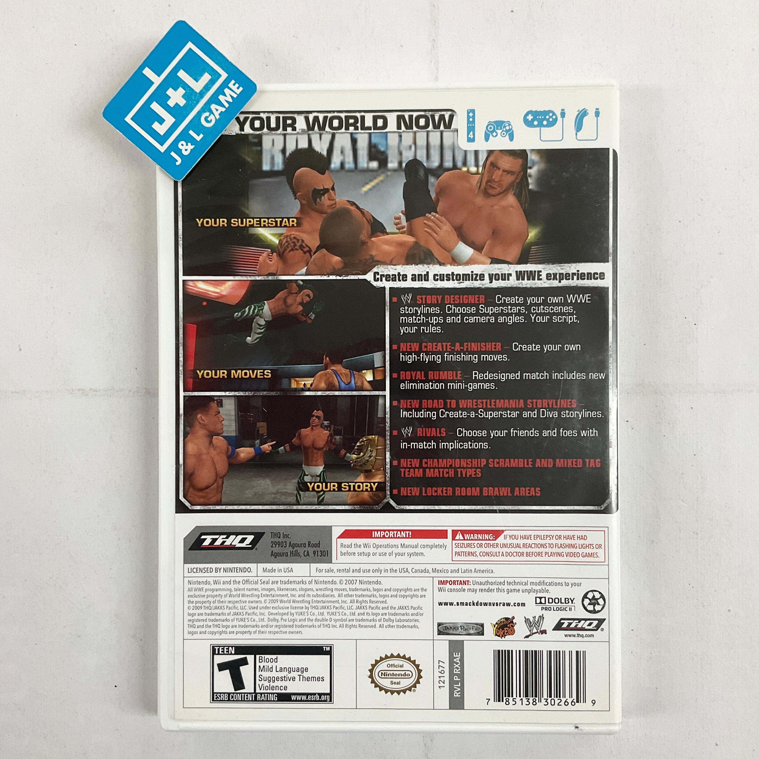 WWE SmackDown vs. Raw 2010 - Nintendo Wii [Pre-Owned] Video Games THQ   