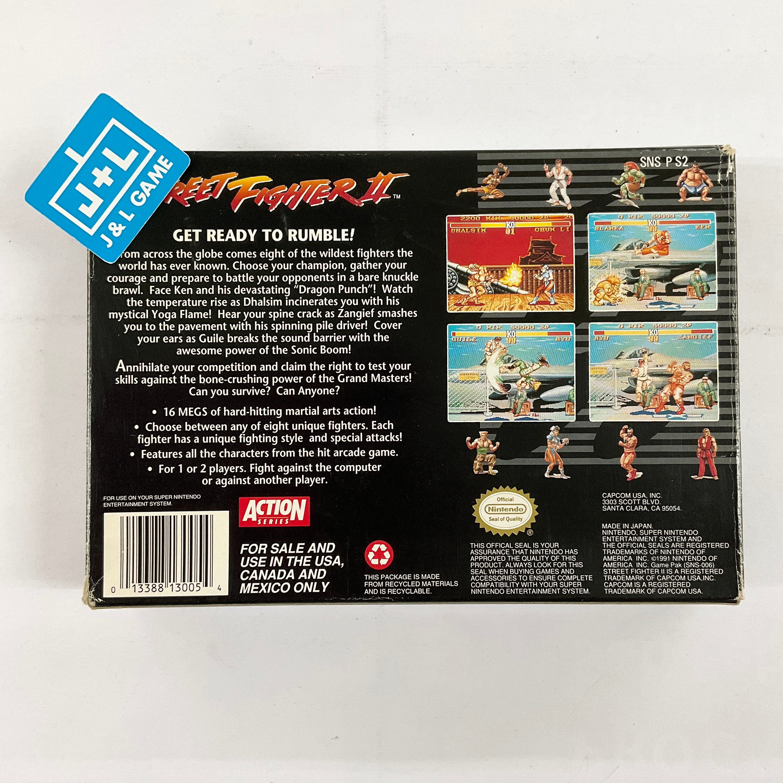 Street Fighter II - (SNES) Super Nintendo [Pre-Owned] Video Games Capcom   