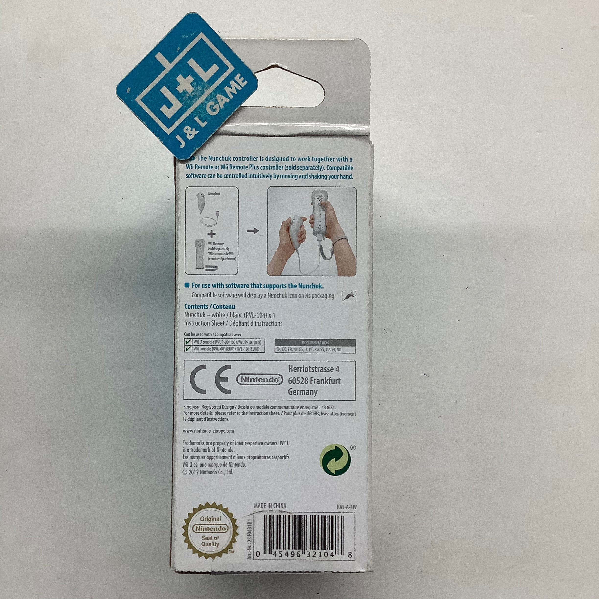 Nintendo Wii U Nunchuck Controller (White) - Nintendo Wii U Accessories Nintendo