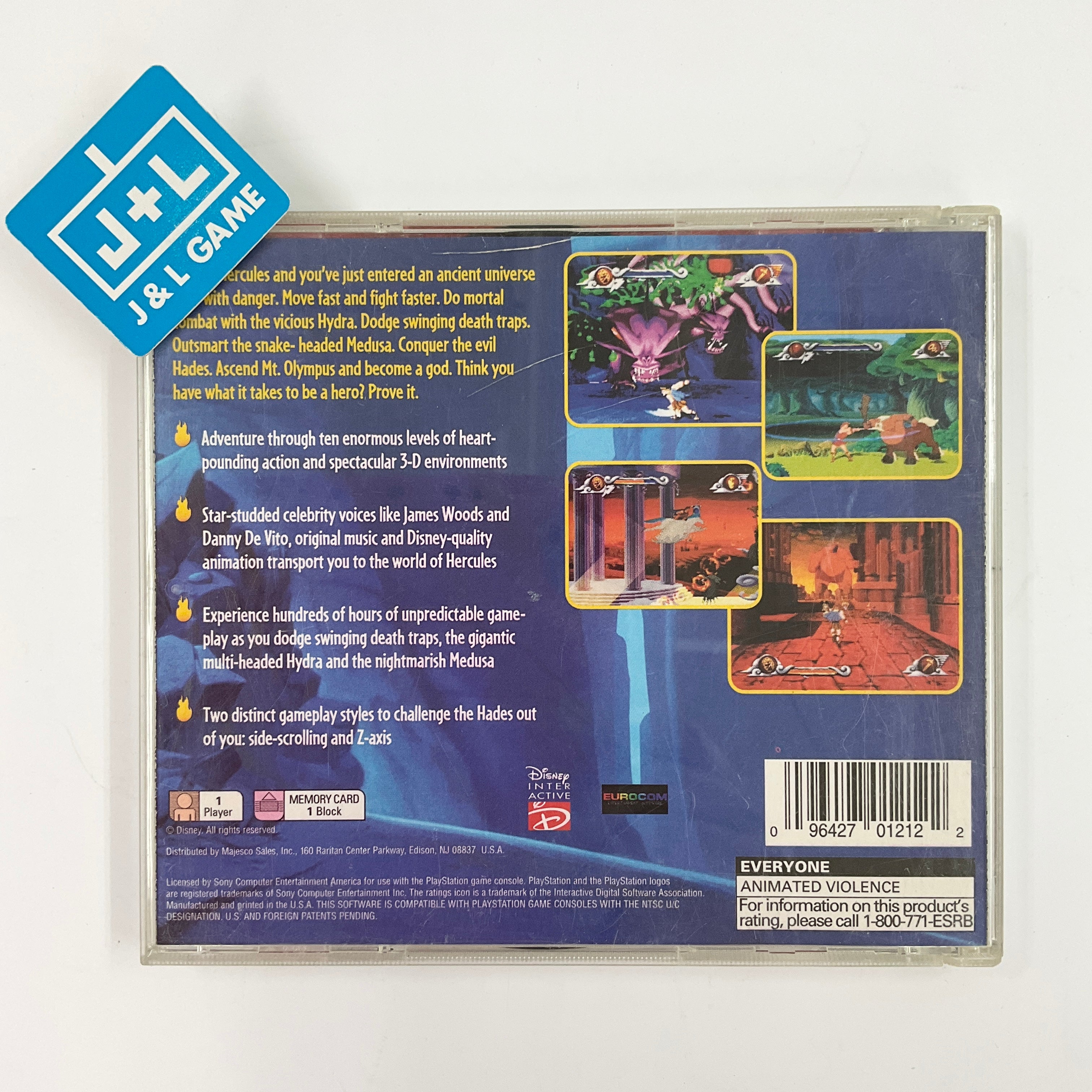 Disney's Hercules Action Game - (PS1) PlayStation 1 [Pre-Owned] Video Games Virgin Interactive   
