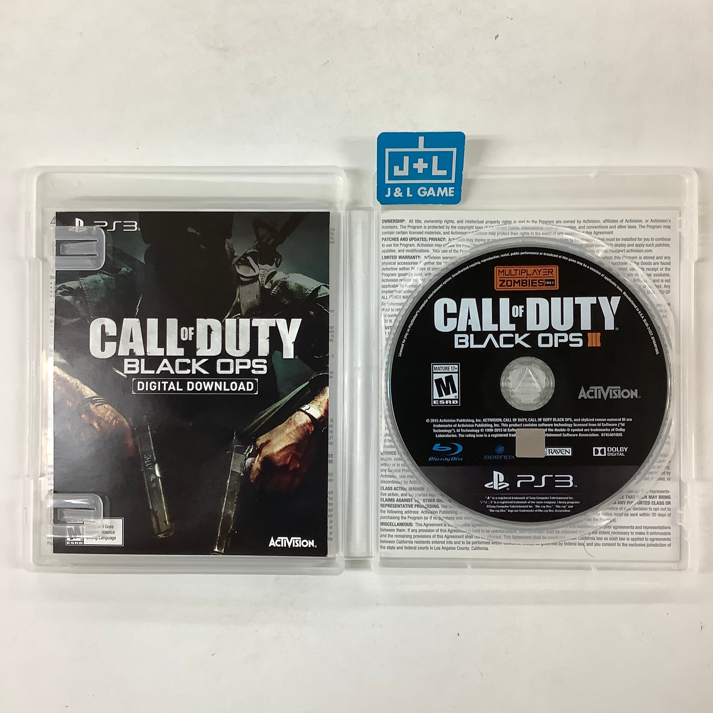 Call of Duty: Black Ops III (Multiplayer + Zombies Only) - (PS3) PlayStation 3 [Pre-Owned] Video Games Activision   