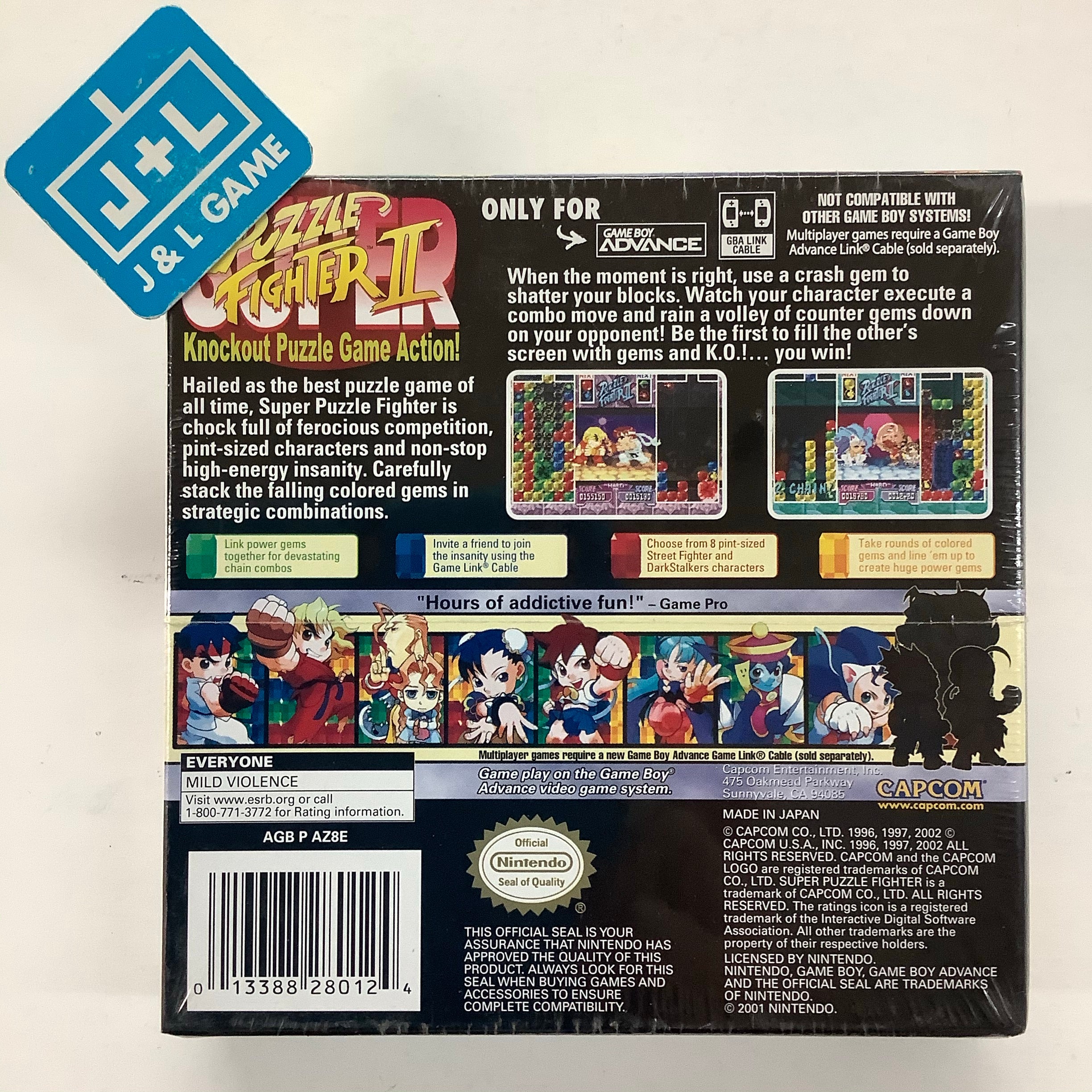 Super Puzzle Fighter II - (GBA) Game Boy Advance Video Games Capcom   