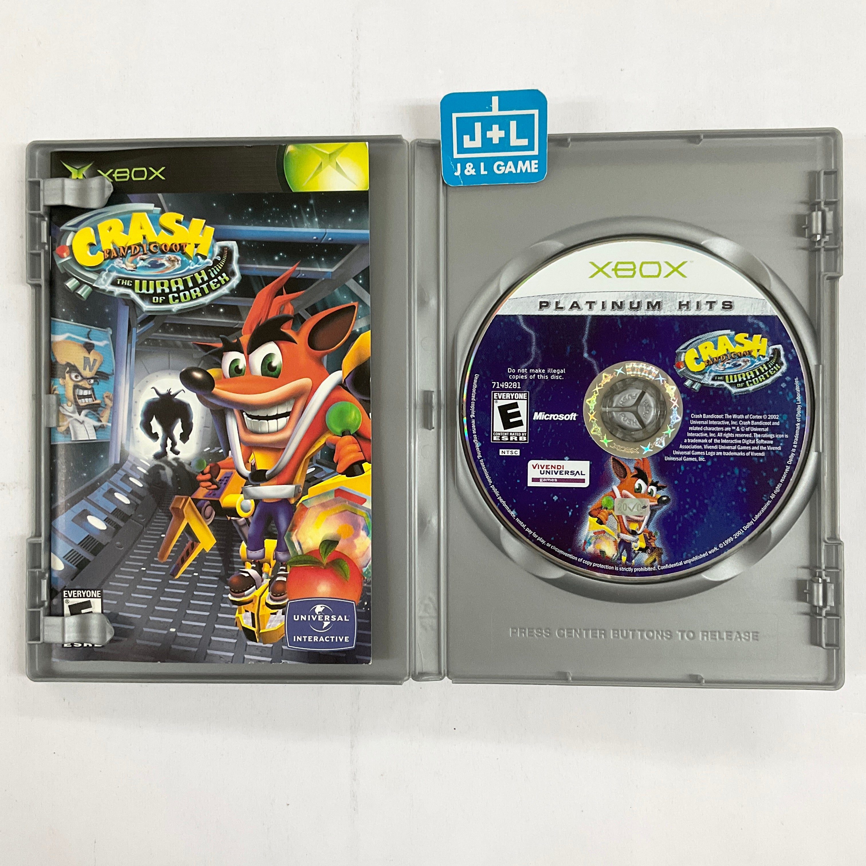 Crash Bandicoot Wrath of Cortex (Platinum Hits) - (XB) XBox [Pre-Owned] Video Games Universal Interactive Studios   