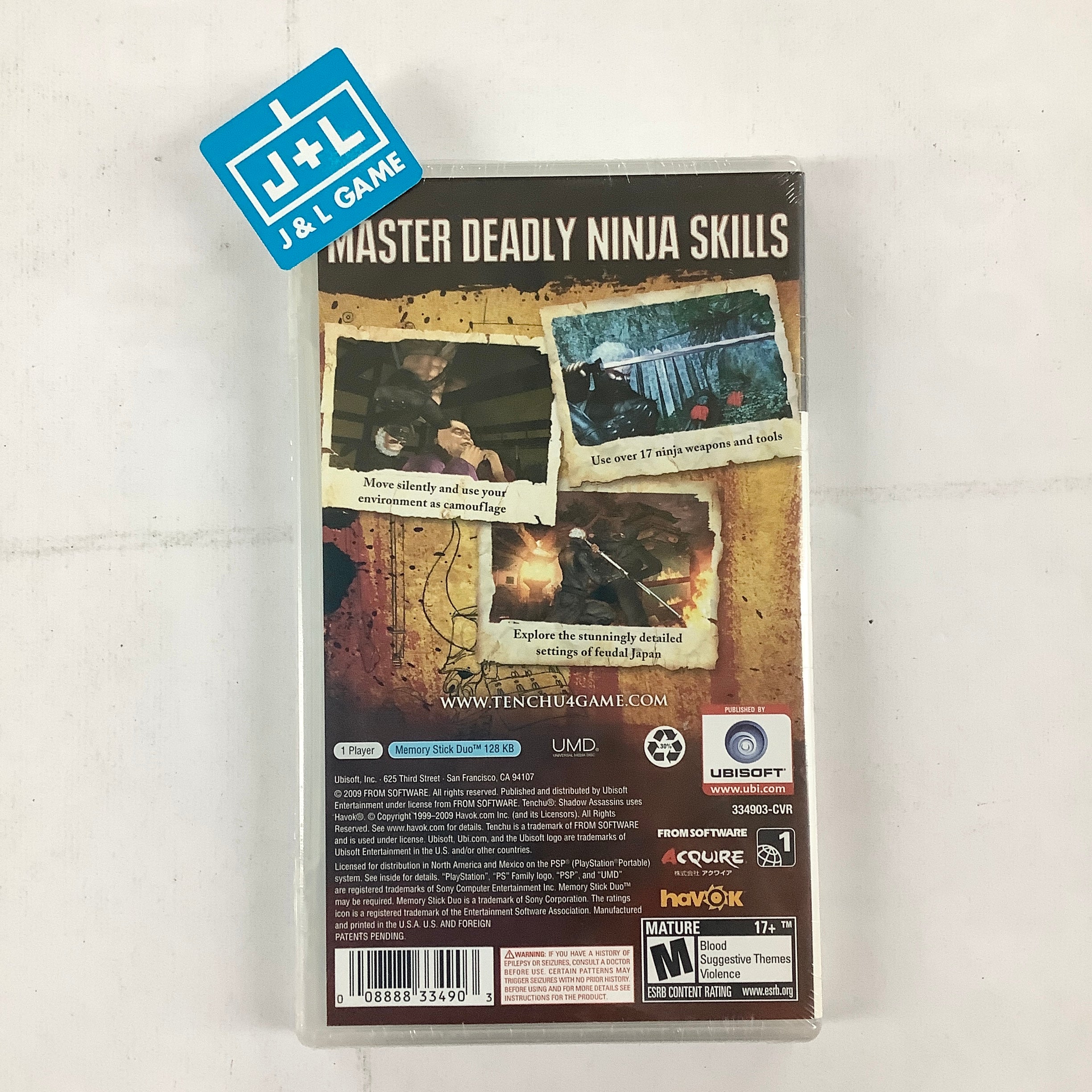 Tenchu: Shadow Assassins - Sony PSP Video Games Ubisoft   