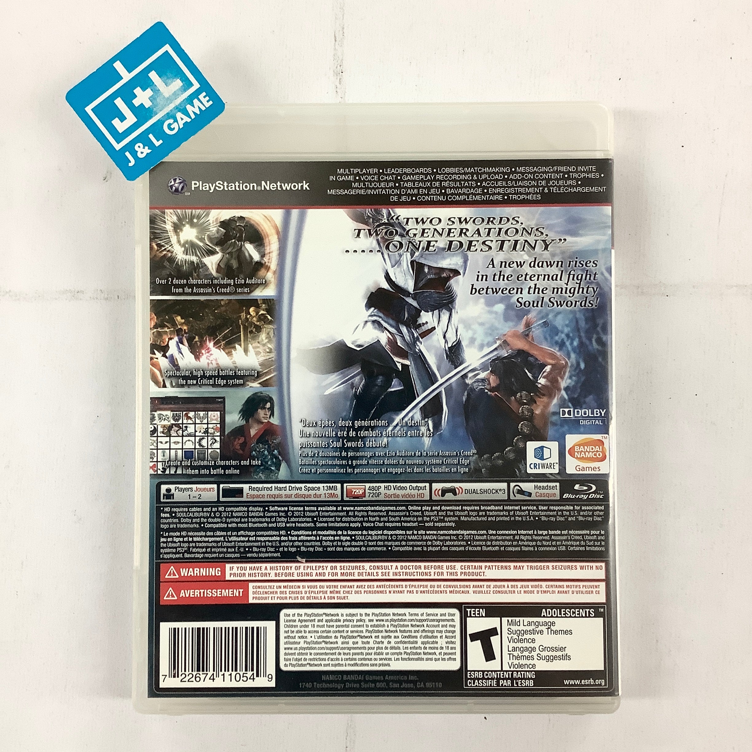 SoulCalibur V - (PS3) Playstation 3 [Pre-Owned] Video Games Bandai Namco Games   