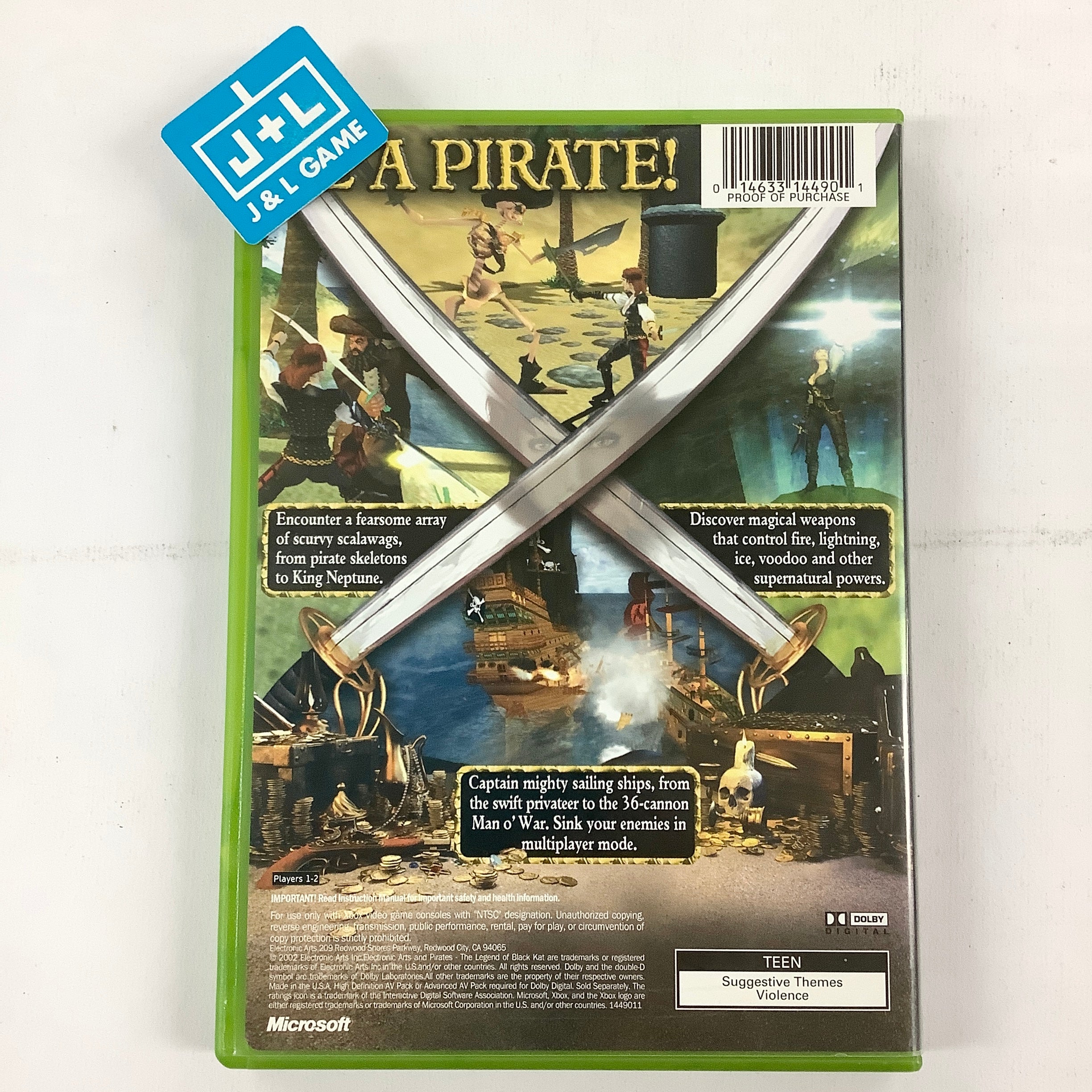 Pirates: The Legend of Black Kat - (XB) Xbox [Pre-Owned] Video Games Electronic Arts   
