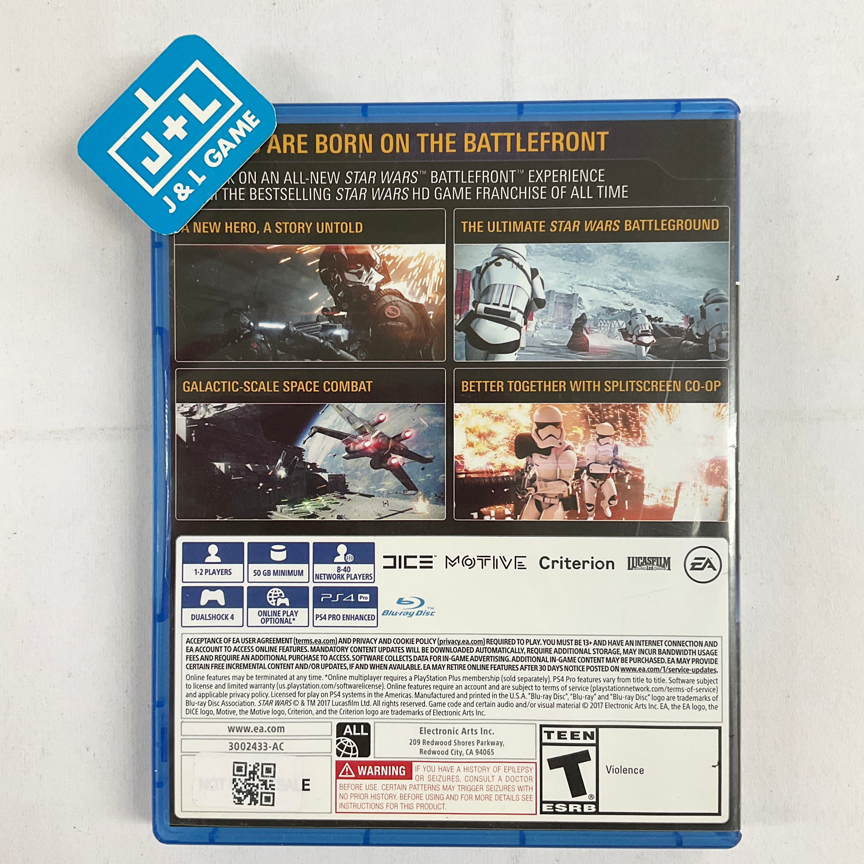 Star Wars Battlefront II - (PS4) PlayStation 4 [Pre-Owned] Video Games Electronic Arts   