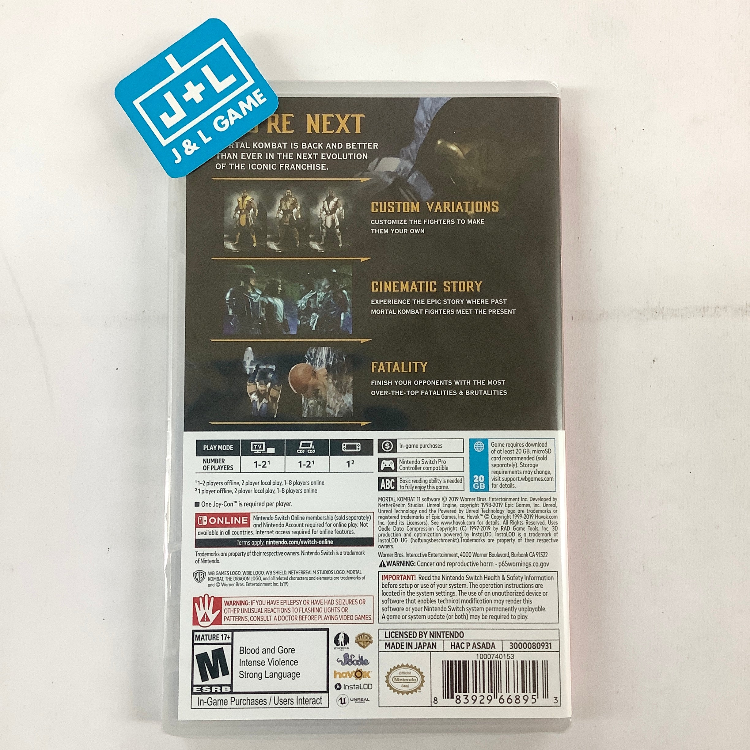 Mortal Kombat 11 - (NSW) Nintendo Switch Video Games Warner Bros. Interactive Entertainment   