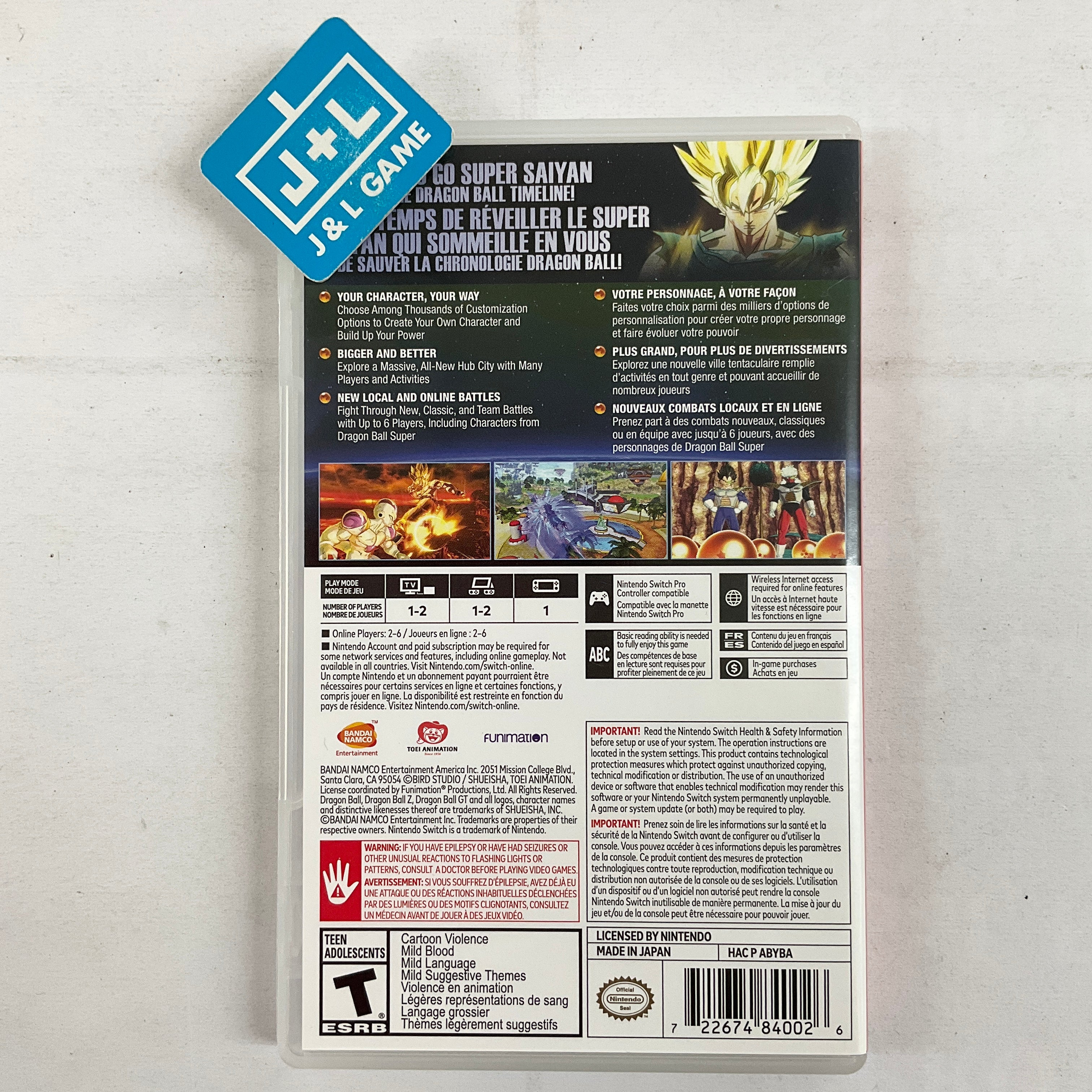 Dragon Ball Xenoverse 2 - (NSW) Nintendo Switch [Pre-Owned] Video Games BANDAI NAMCO Entertainment   