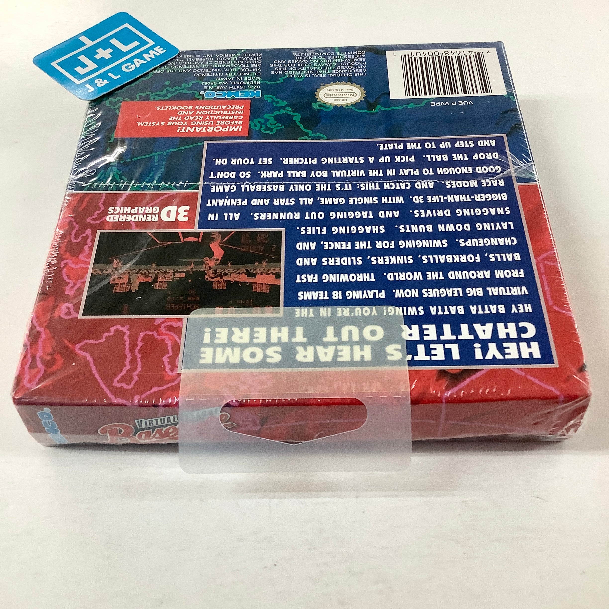 Virtual League Baseball - (VB) Virtual Boy Video Games Kemco   