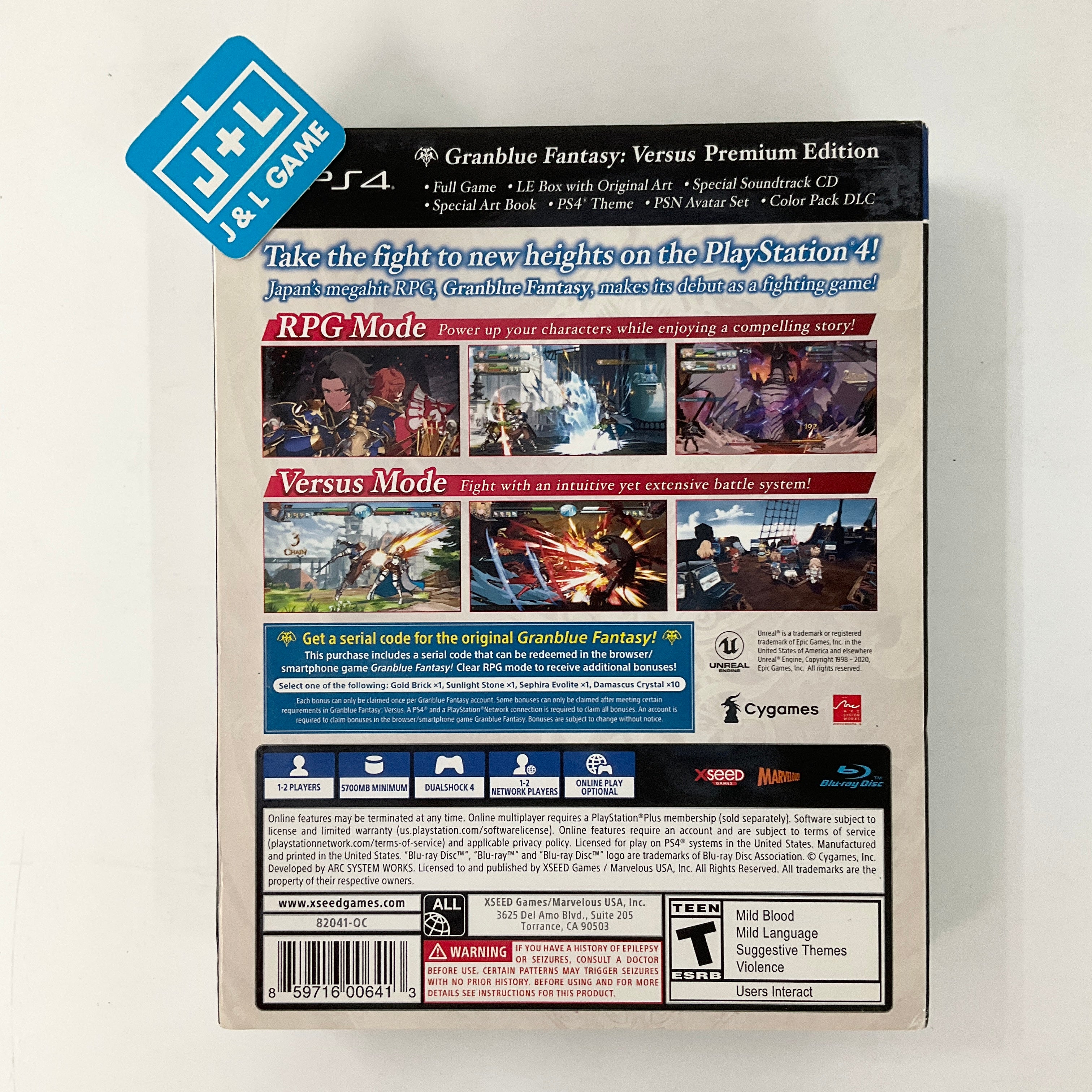 Granblue Fantasy: Versus (Premium Edition) - (PS4) PlayStation 4 [Pre-Owned] Video Games XSEED Games   