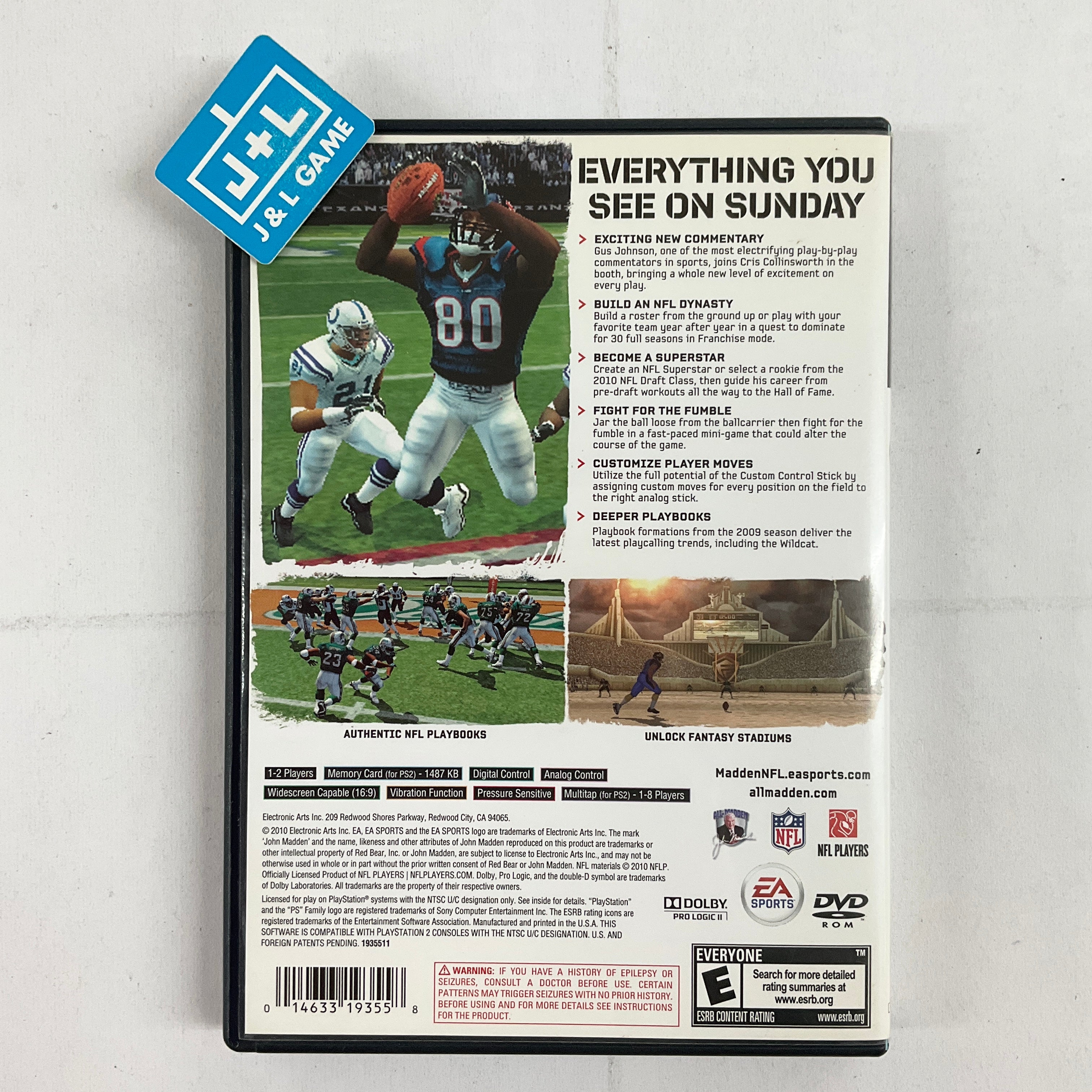 Madden NFL 11 - (PS2) PlayStation 2 [Pre-Owned] Video Games Electronic Arts   