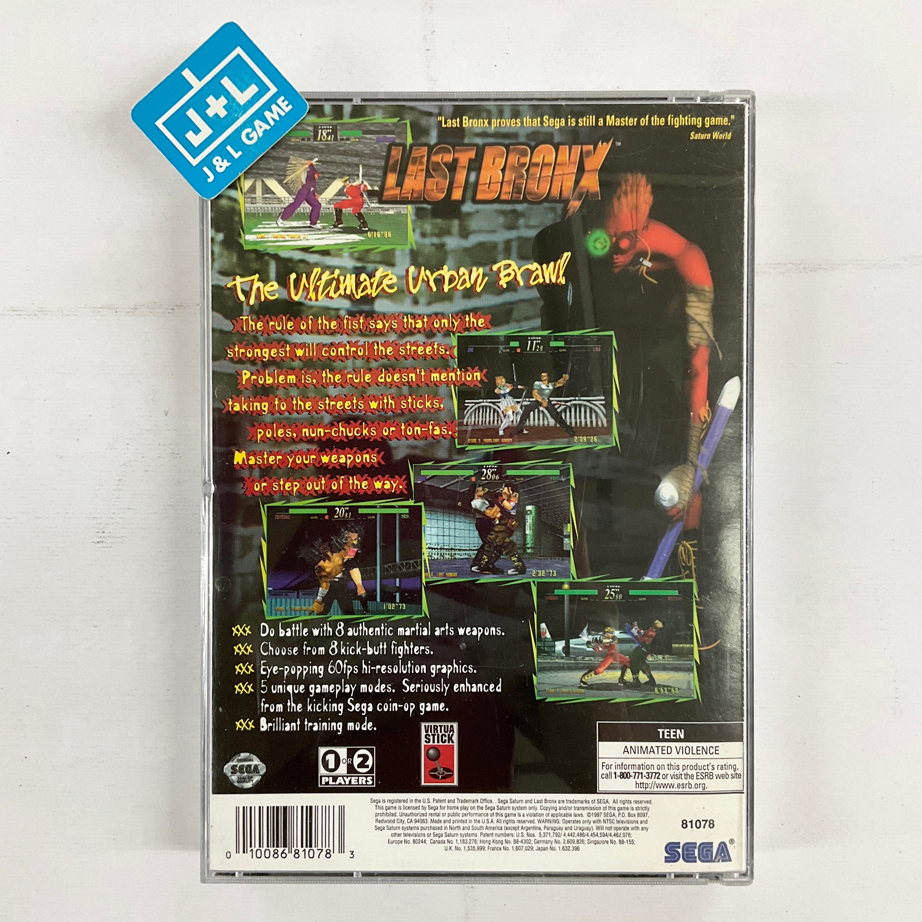 Last Bronx - (SS) SEGA Saturn [Pre-Owned] Video Games Sega   